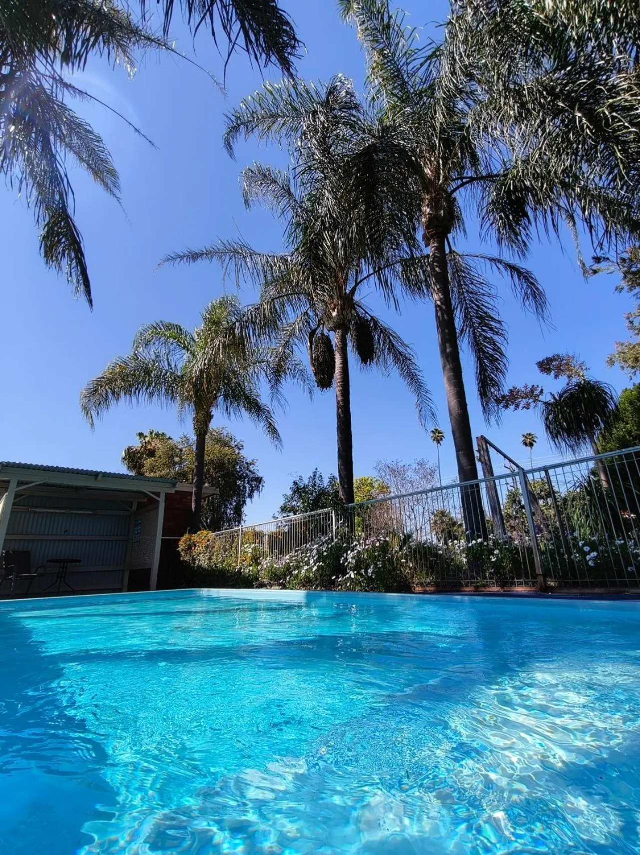 Swimming pool in Red Chief Motel