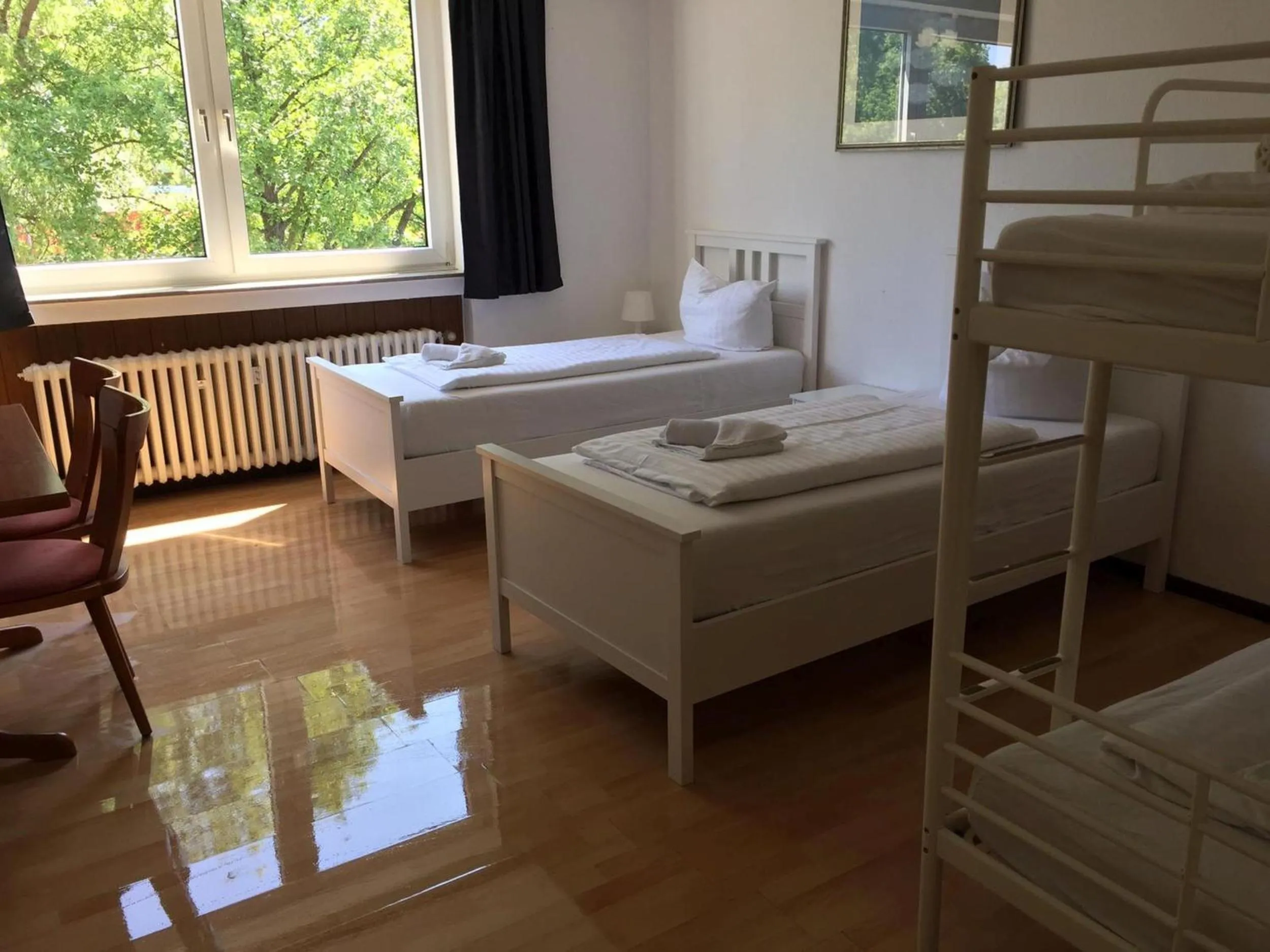 Decorative detail, Bed in GZ Hostel Bonn