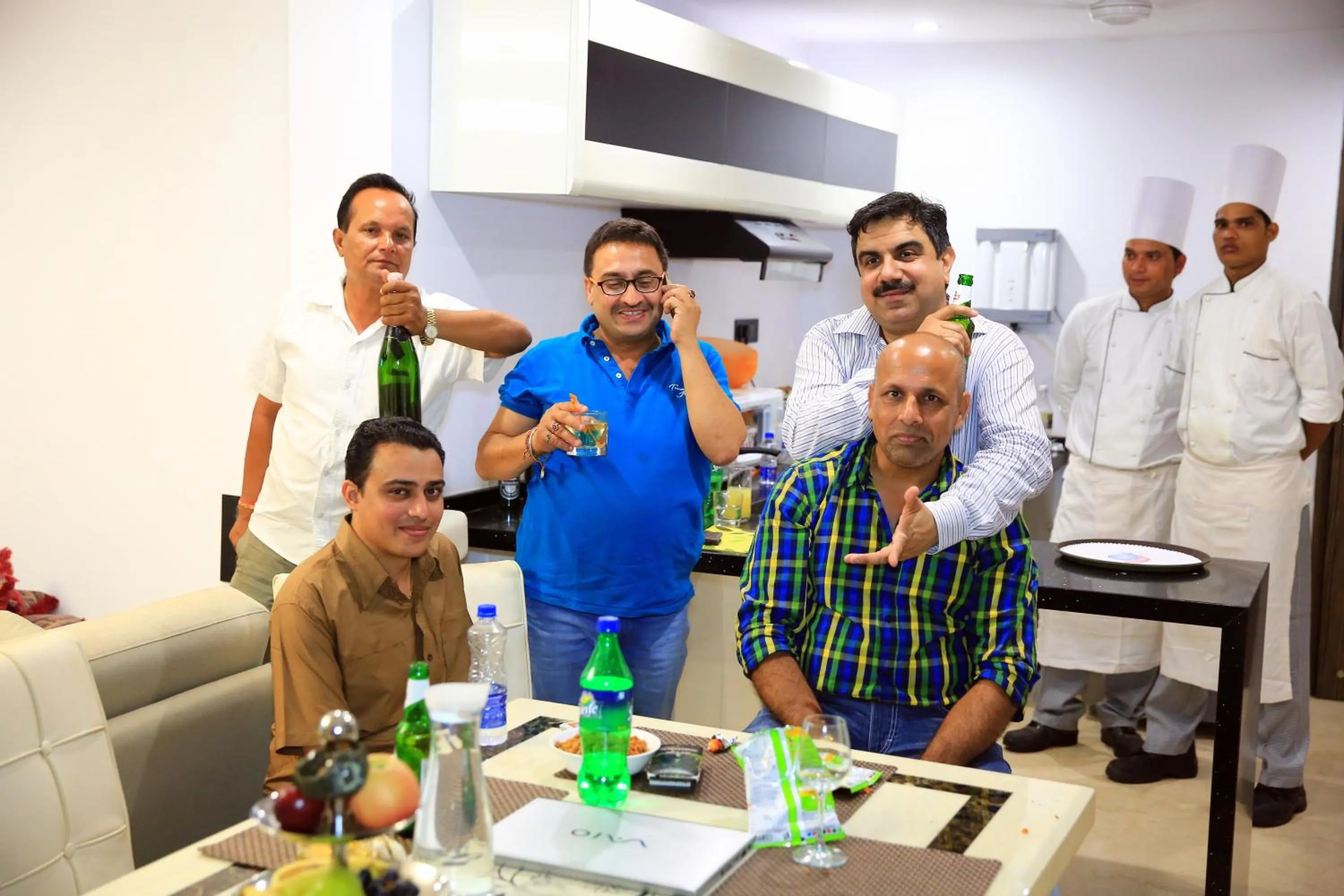 Communal kitchen in Luxe Loft