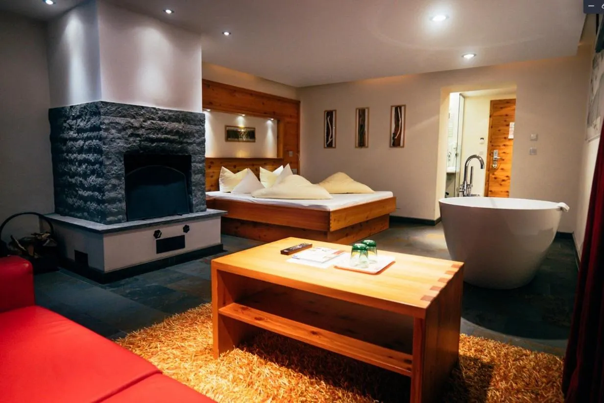 Bed in Hotel Edelweiss