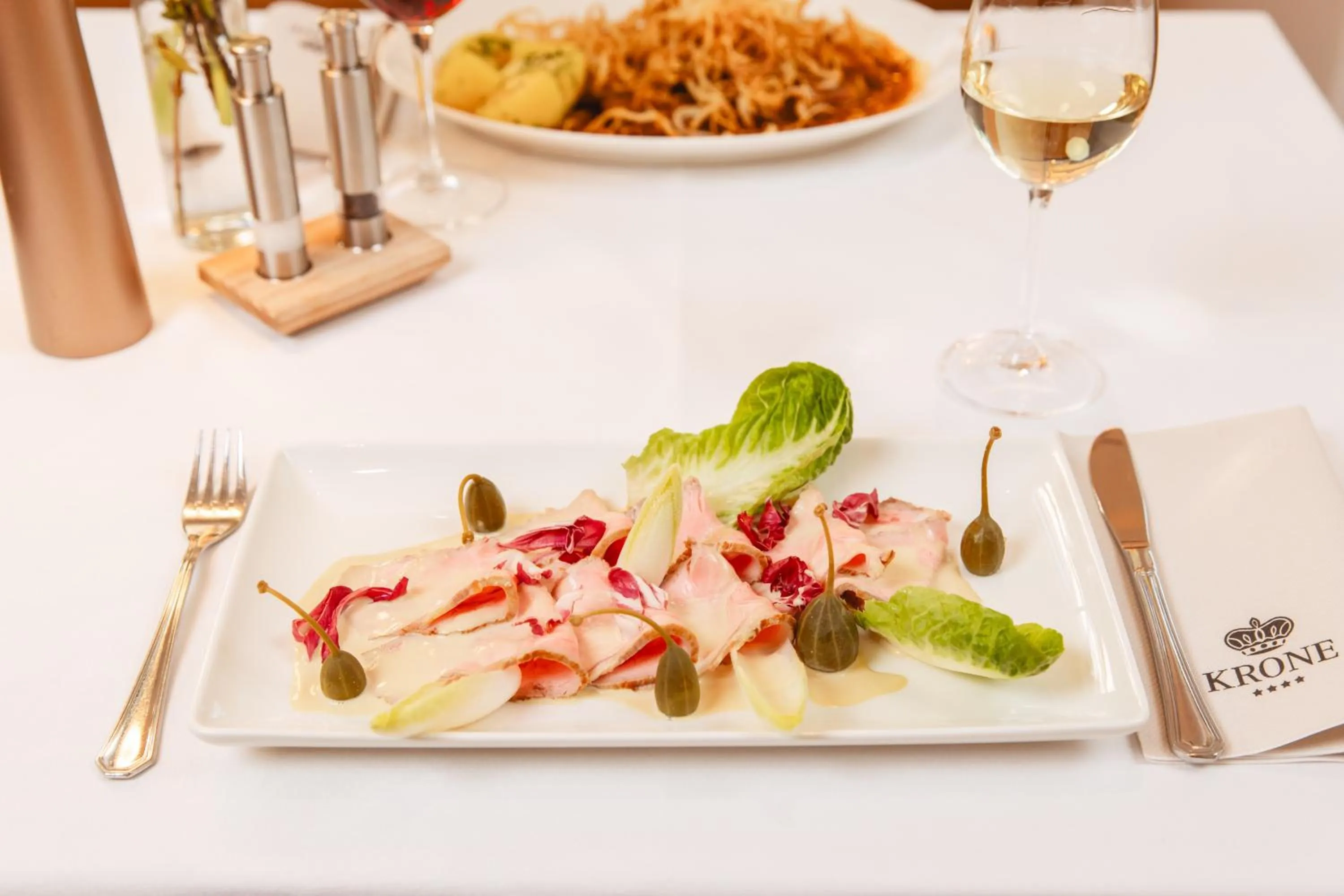 Food and drinks in Hotel Krone