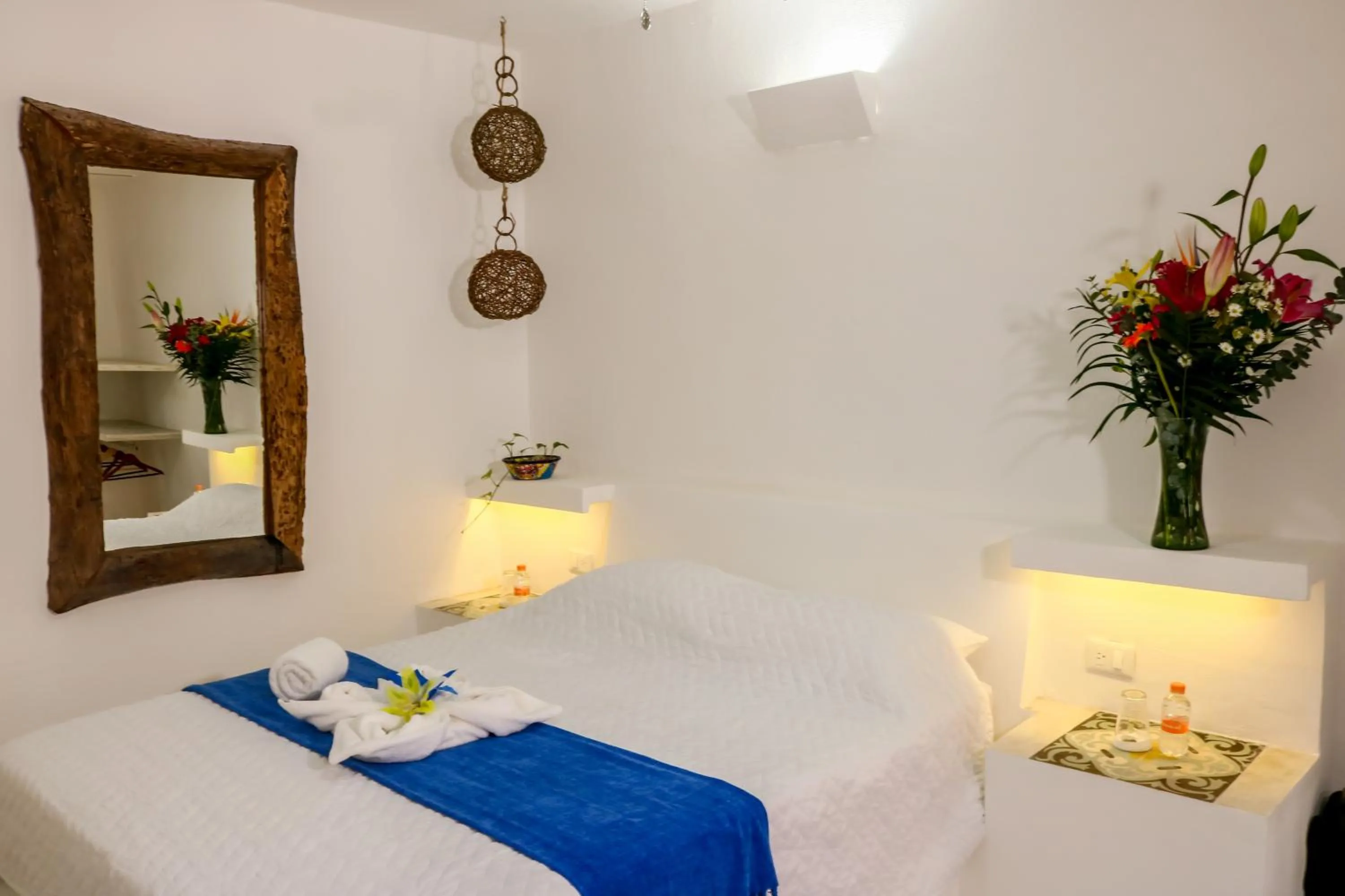 Bed in Kin Ha Tulum Hotel