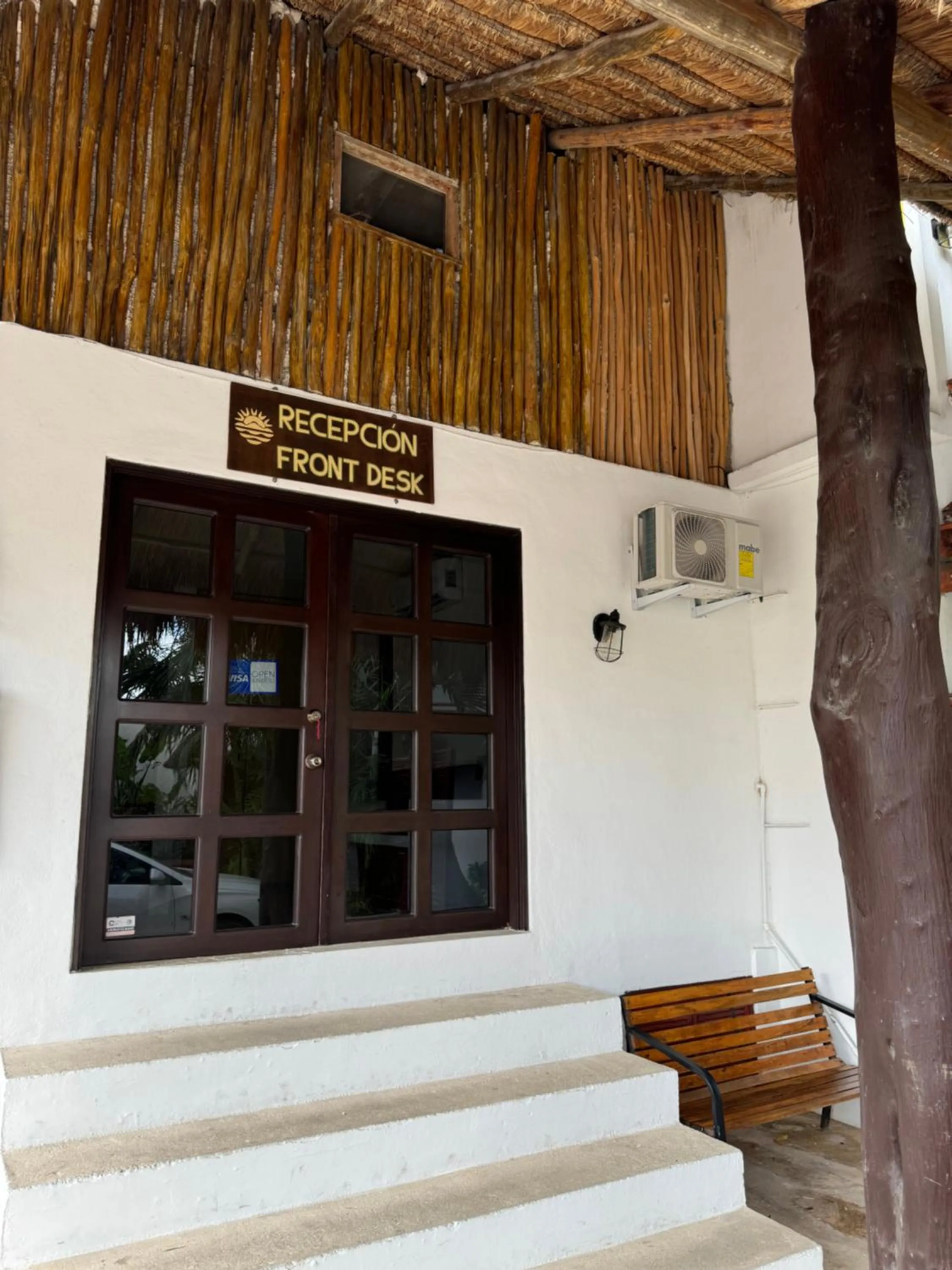 Facade/entrance in Kin Ha Tulum Hotel