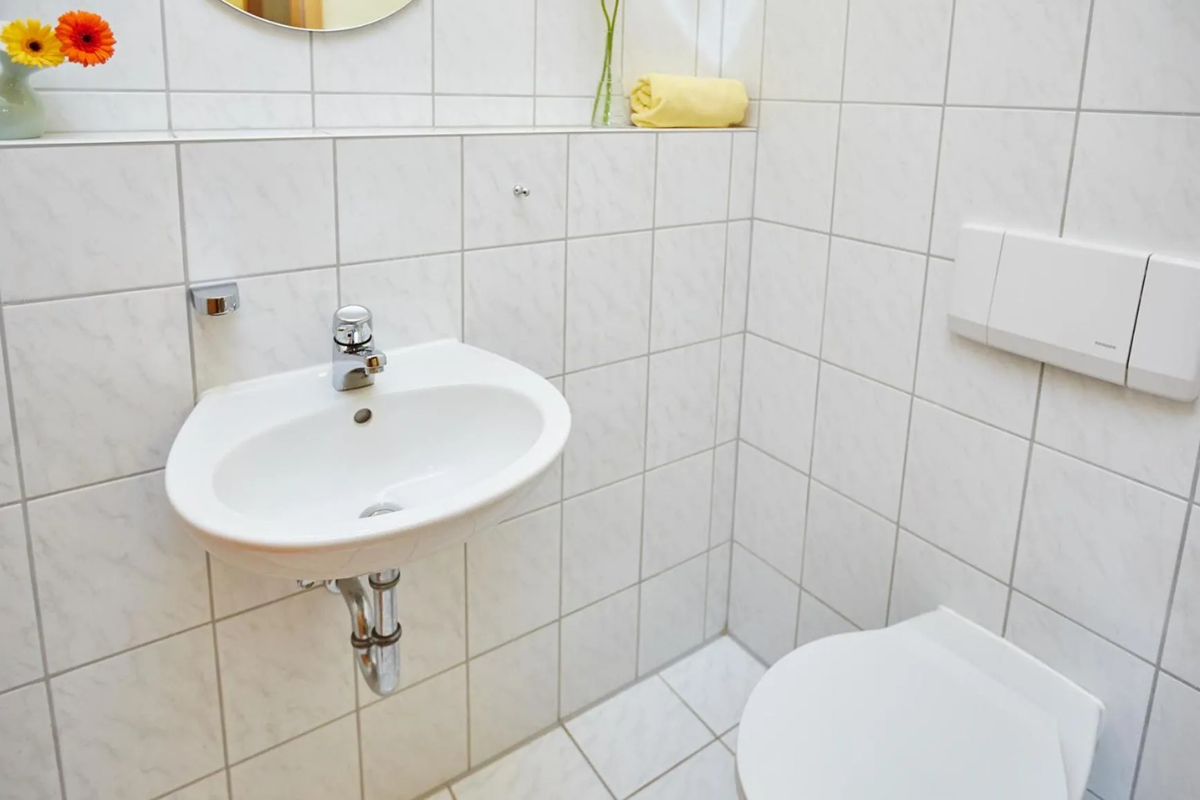 Toilet in Ferienwohnung M. Schmidt