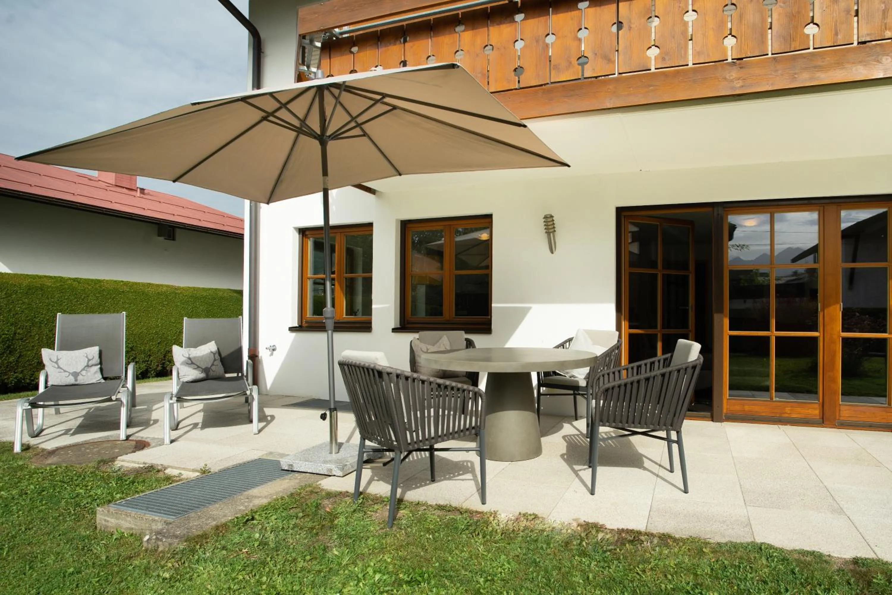 Balcony/Terrace in Ferienwohnung Wietek