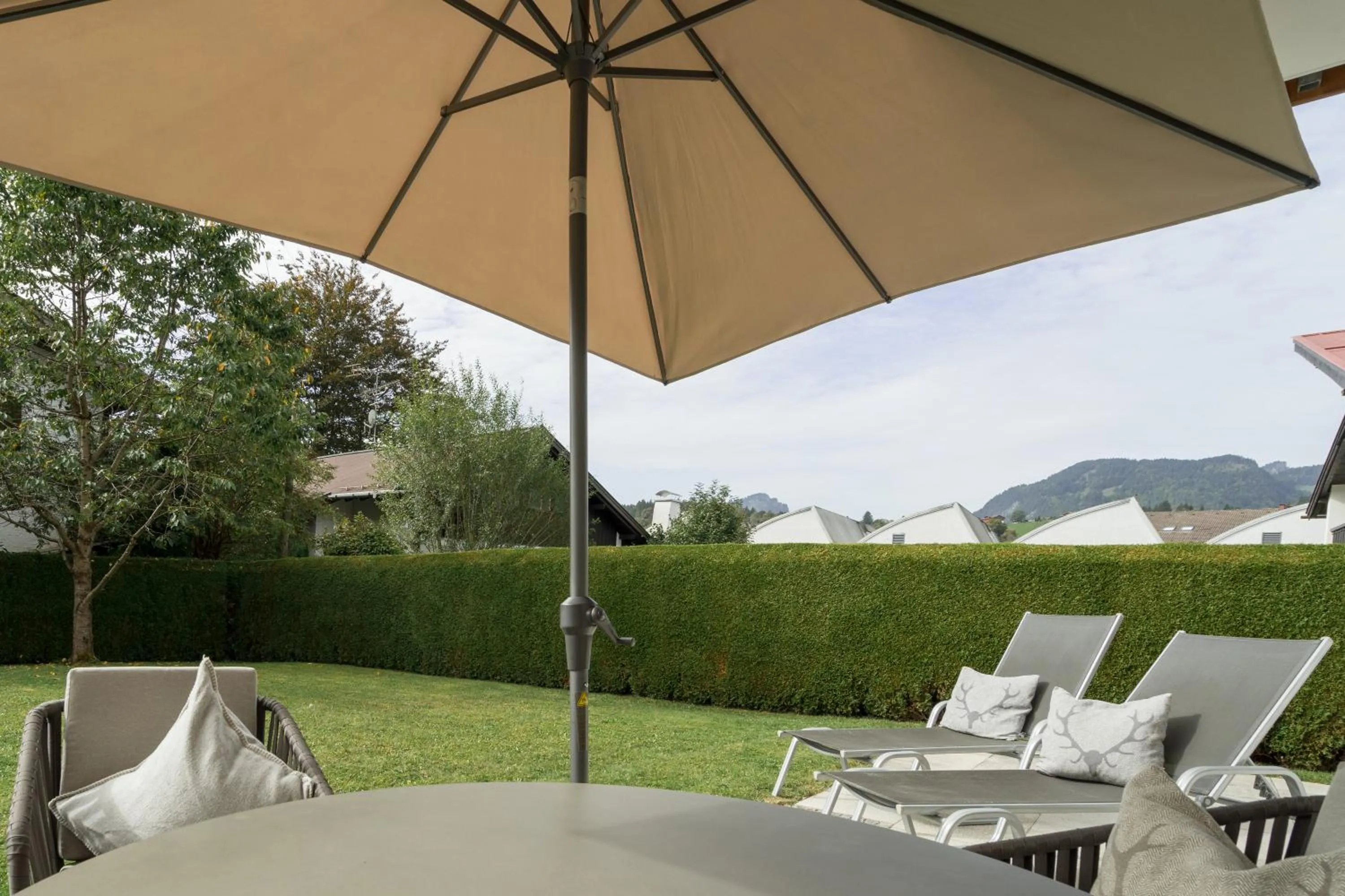 Garden in Ferienwohnung Wietek