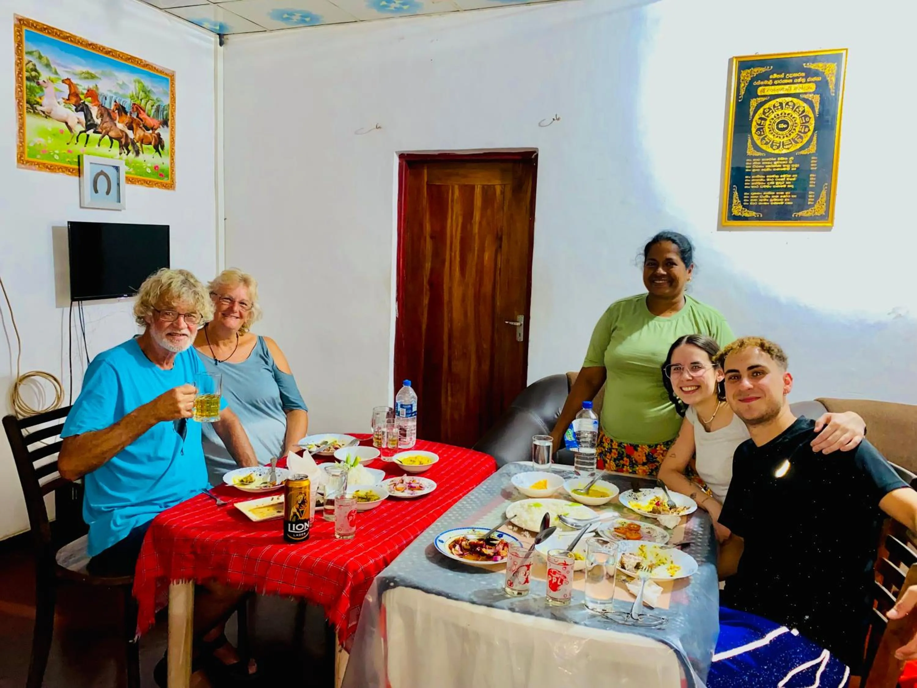 Dinner in Sigiri Lakshan Home Stay