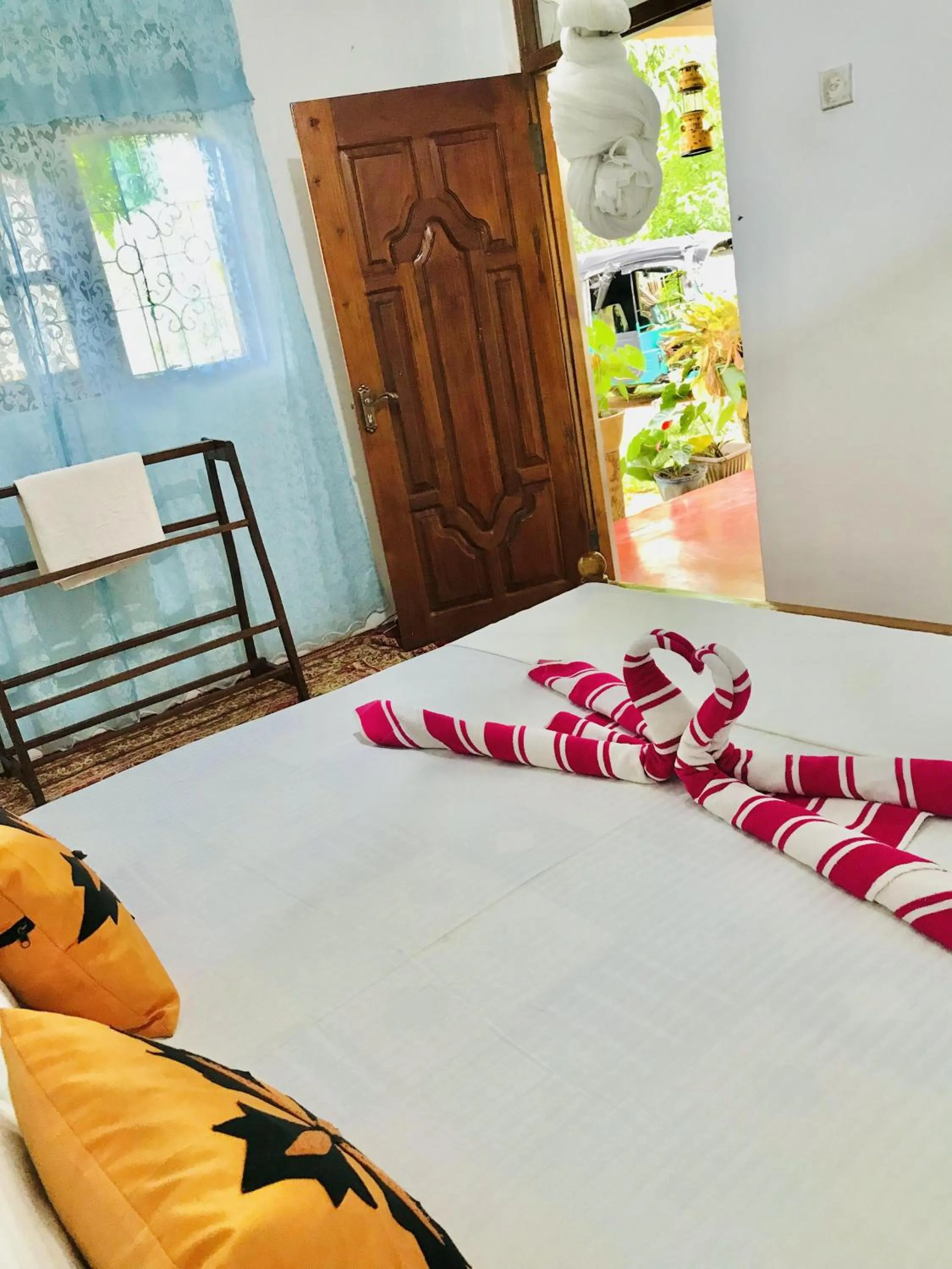 View (from property/room), Bed in Sigiri Lakshan Home Stay