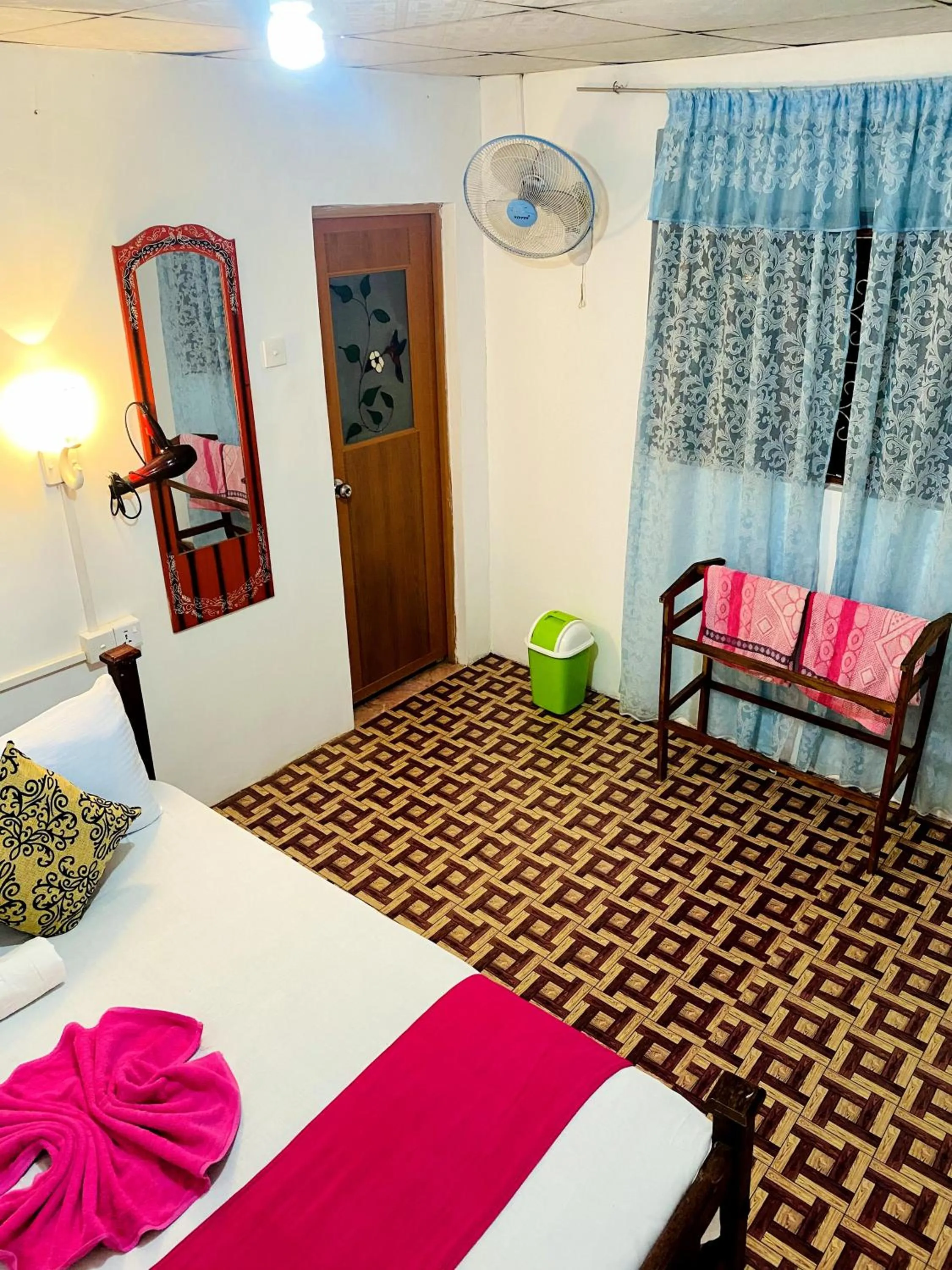 View (from property/room), Bed in Sigiri Lakshan Home Stay