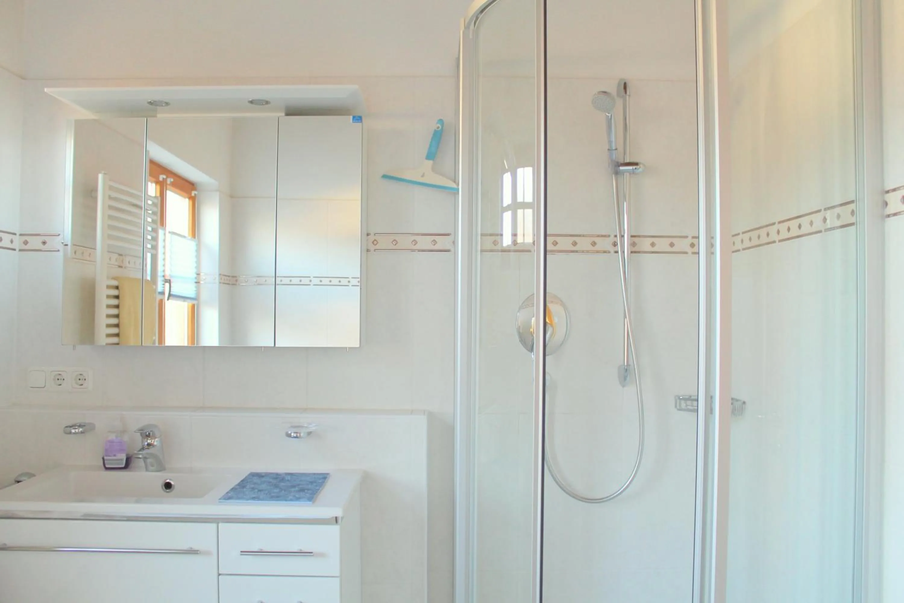 Shower in Ferienhaus Angermeier