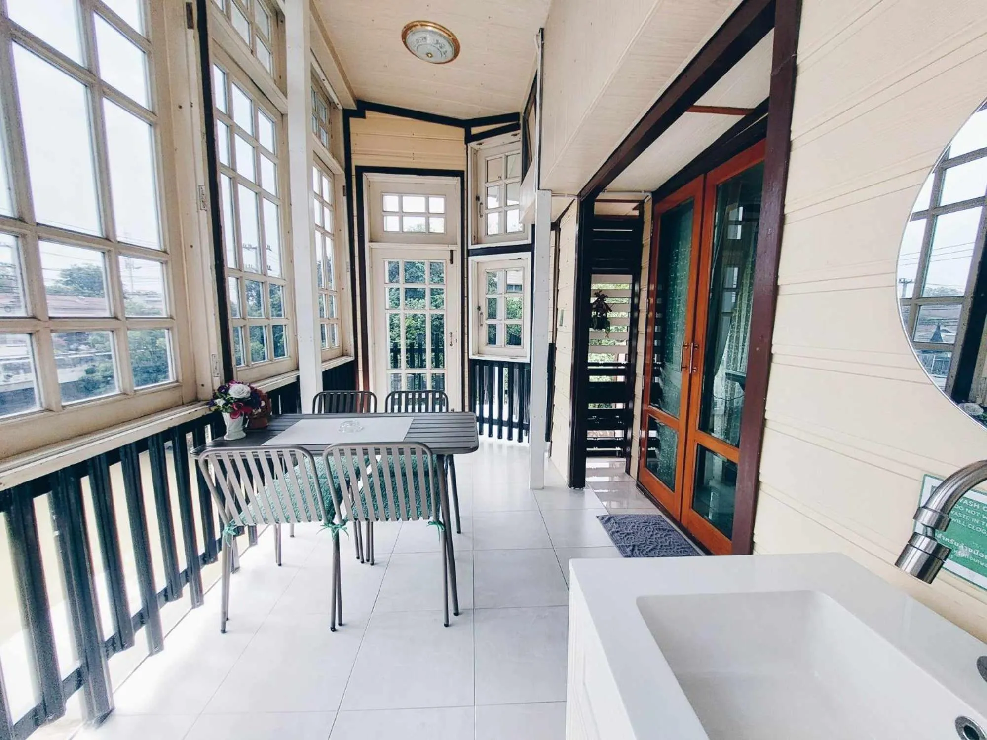 Balcony/Terrace in Green Riverside Homestay