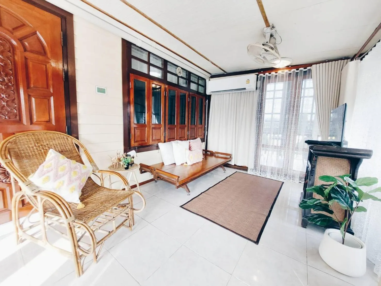 Living room in Green Riverside Homestay