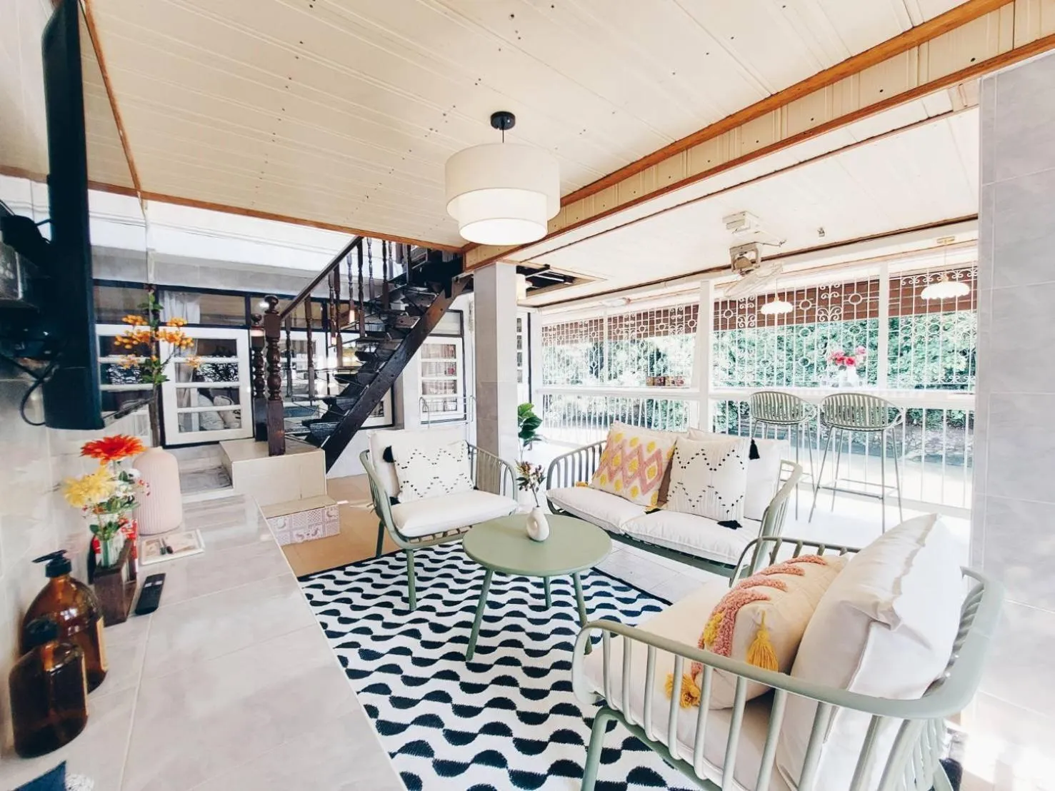 Patio in Green Riverside Homestay