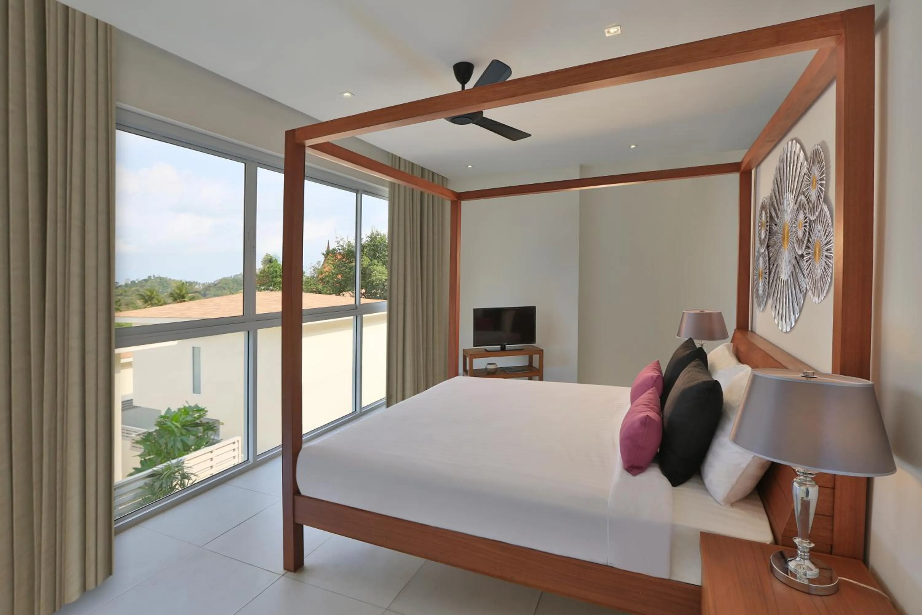 Bedroom, Bed in Samui Blue Orchid - Adult Only
