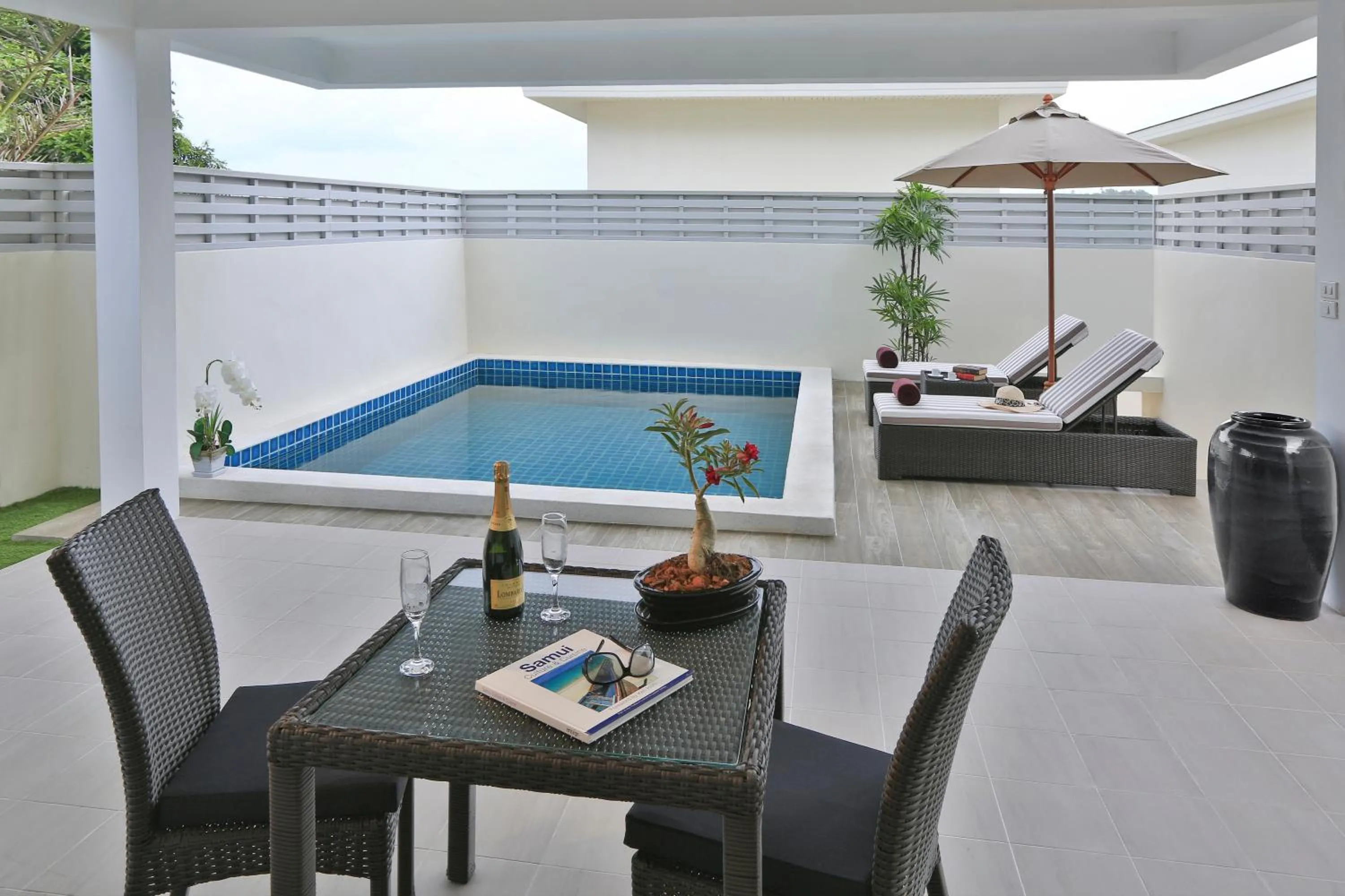 Balcony/Terrace in Samui Blue Orchid - Adult Only