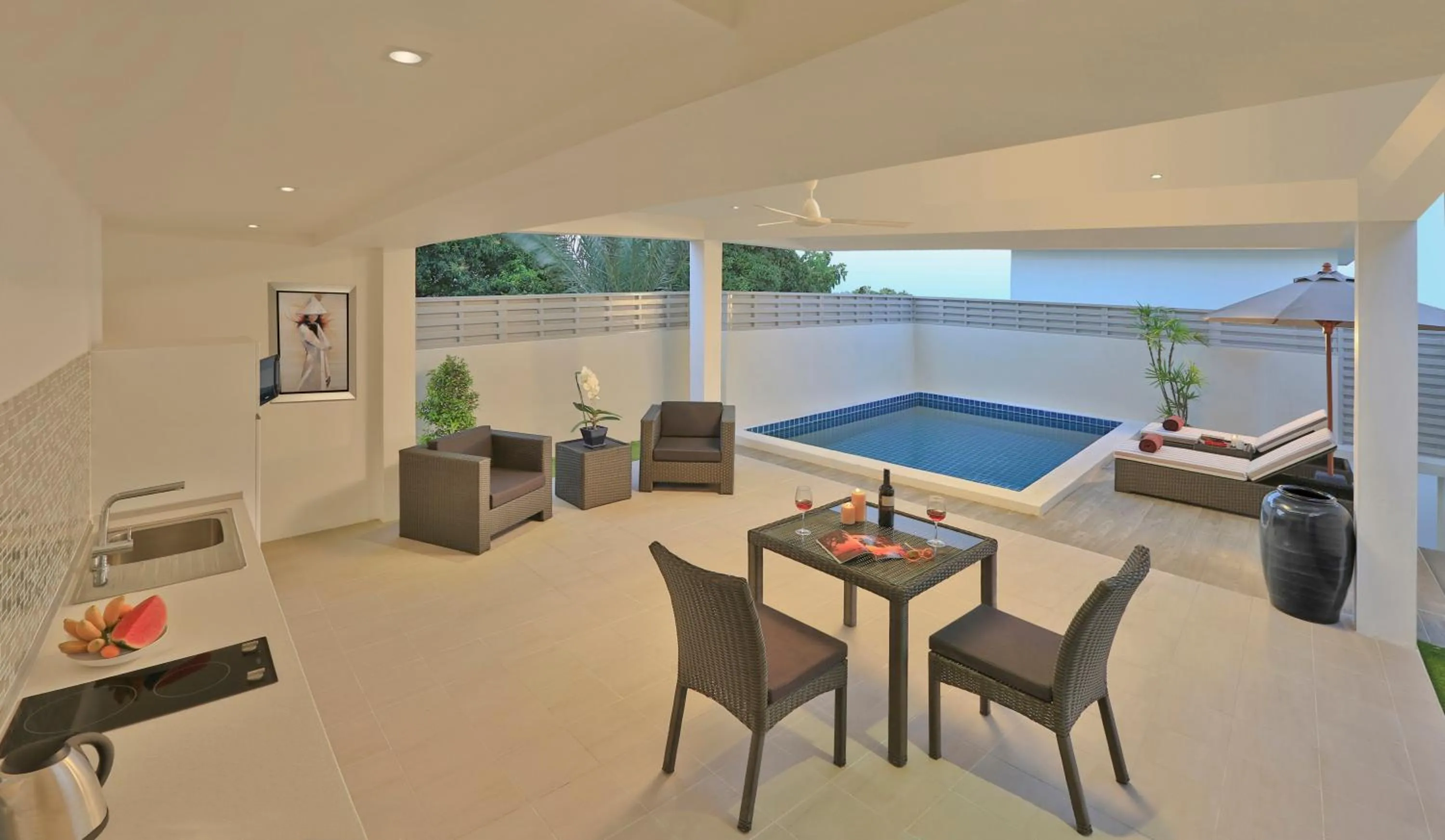 Balcony/Terrace in Samui Blue Orchid - Adult Only