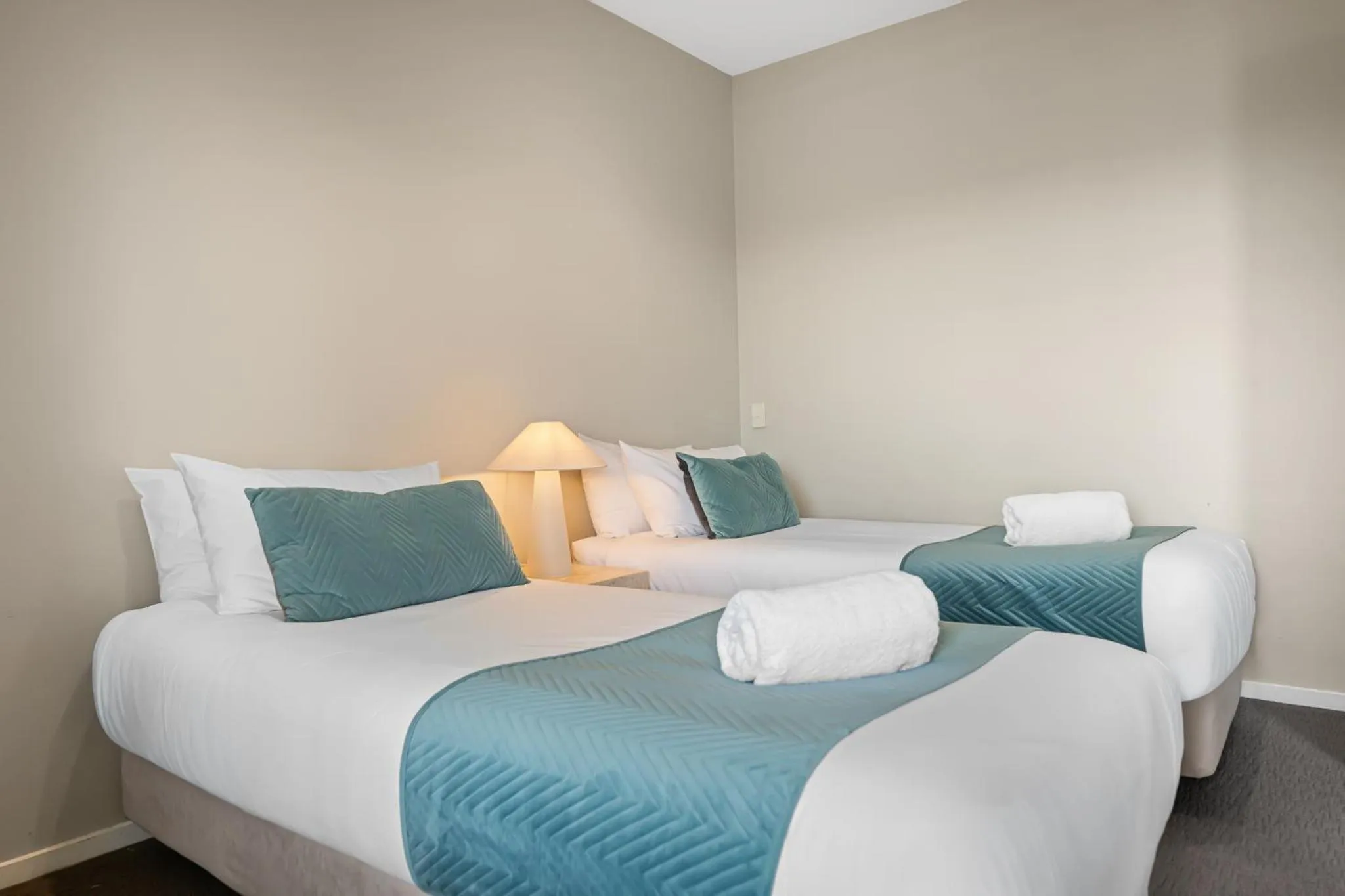 Bed in Deep Blue Hotel & Hot Springs