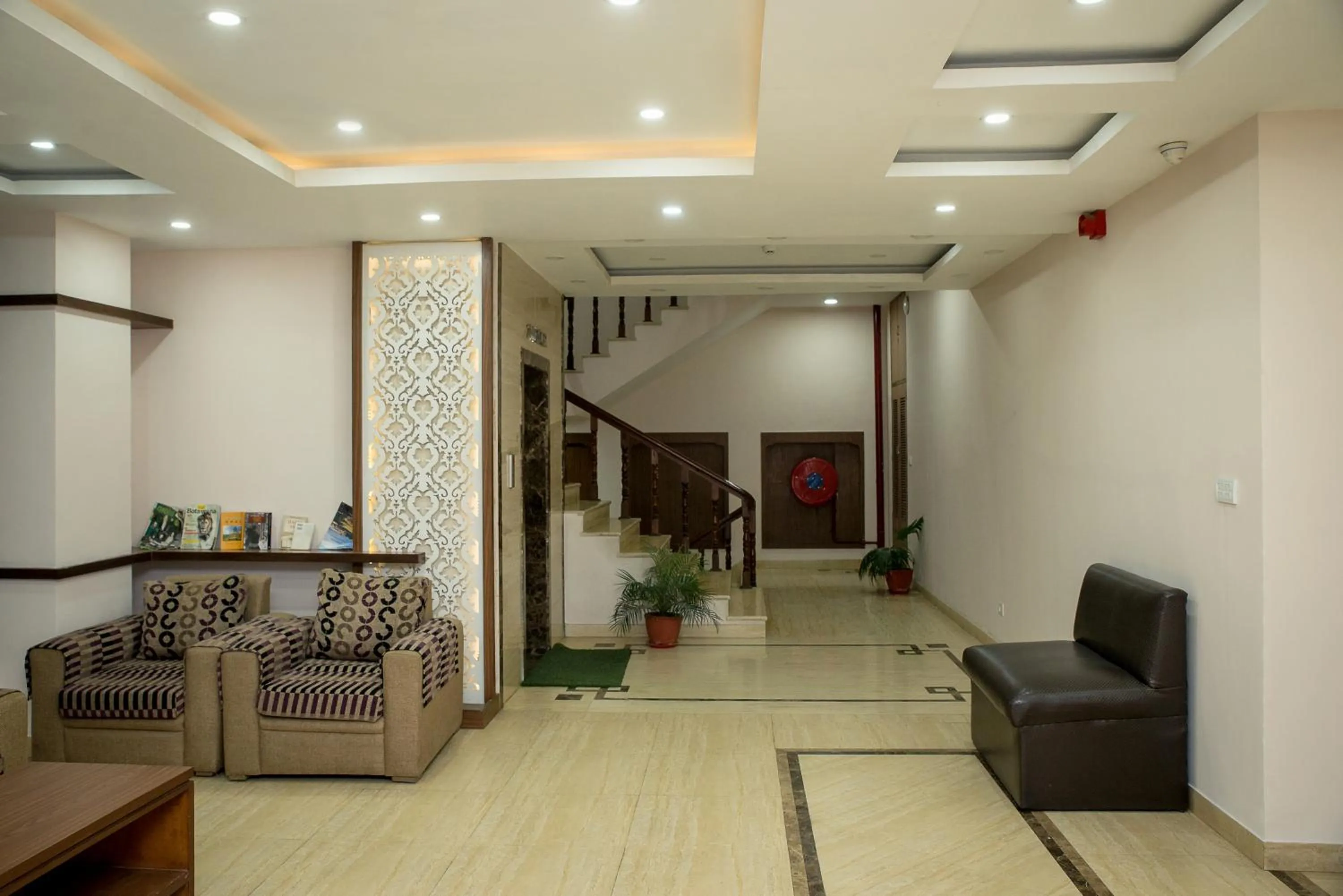 Seating area in The Address Kathmandu Hotel