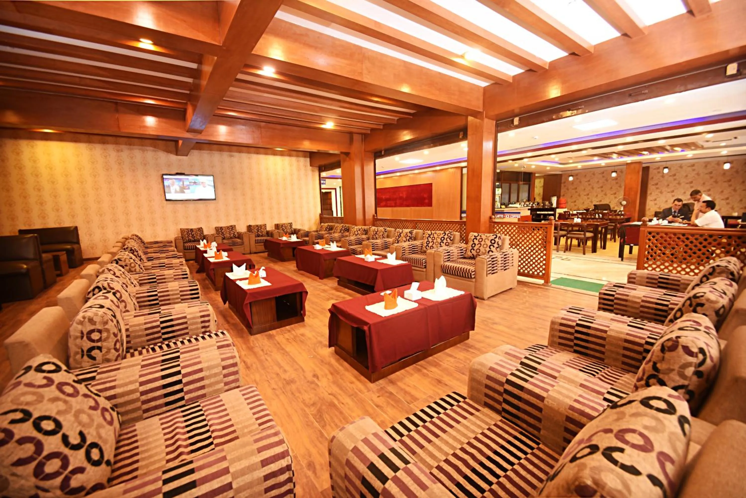 Seating area in The Address Kathmandu Hotel