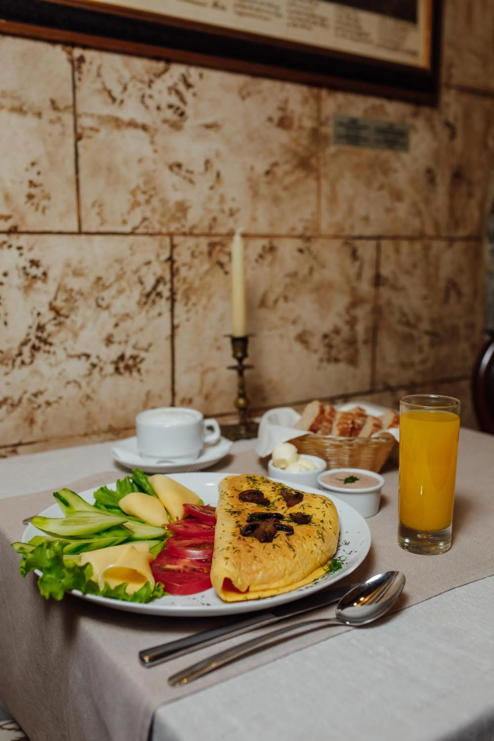 Buffet breakfast in Apart-hotel Horowitz