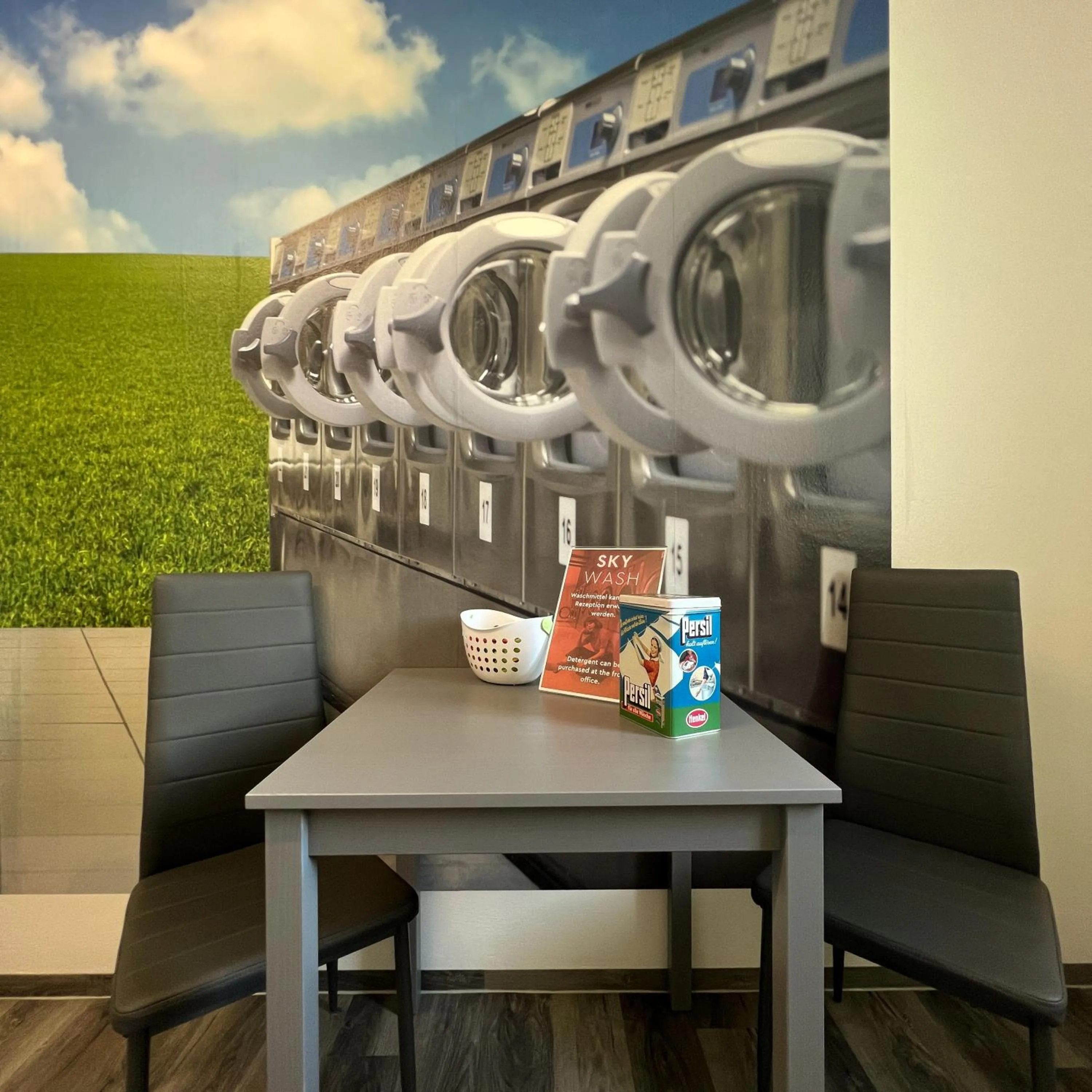 washing machine in SKYHOTEL Merseburg