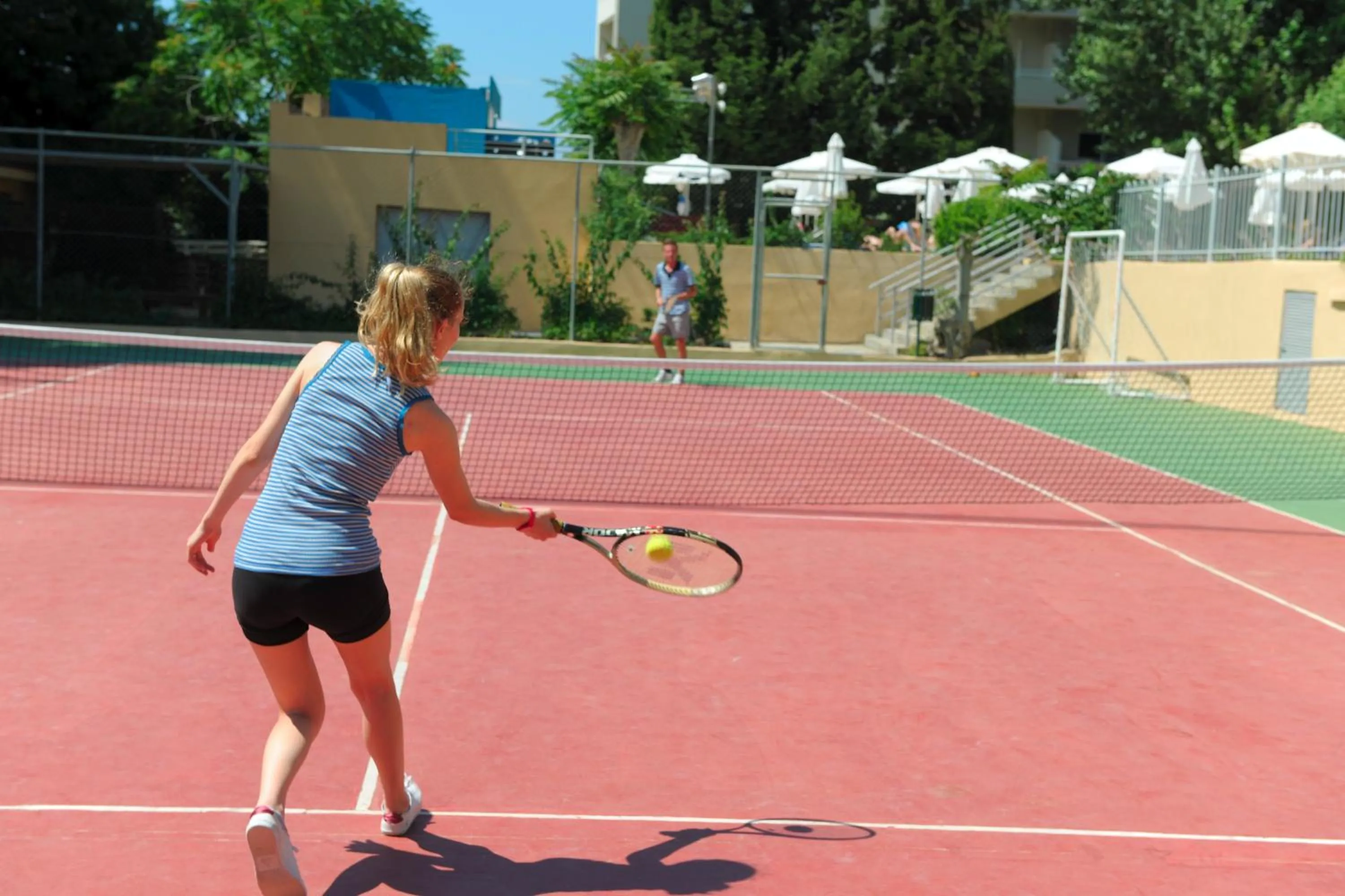 Tennis court in Olympic Palace Hotel