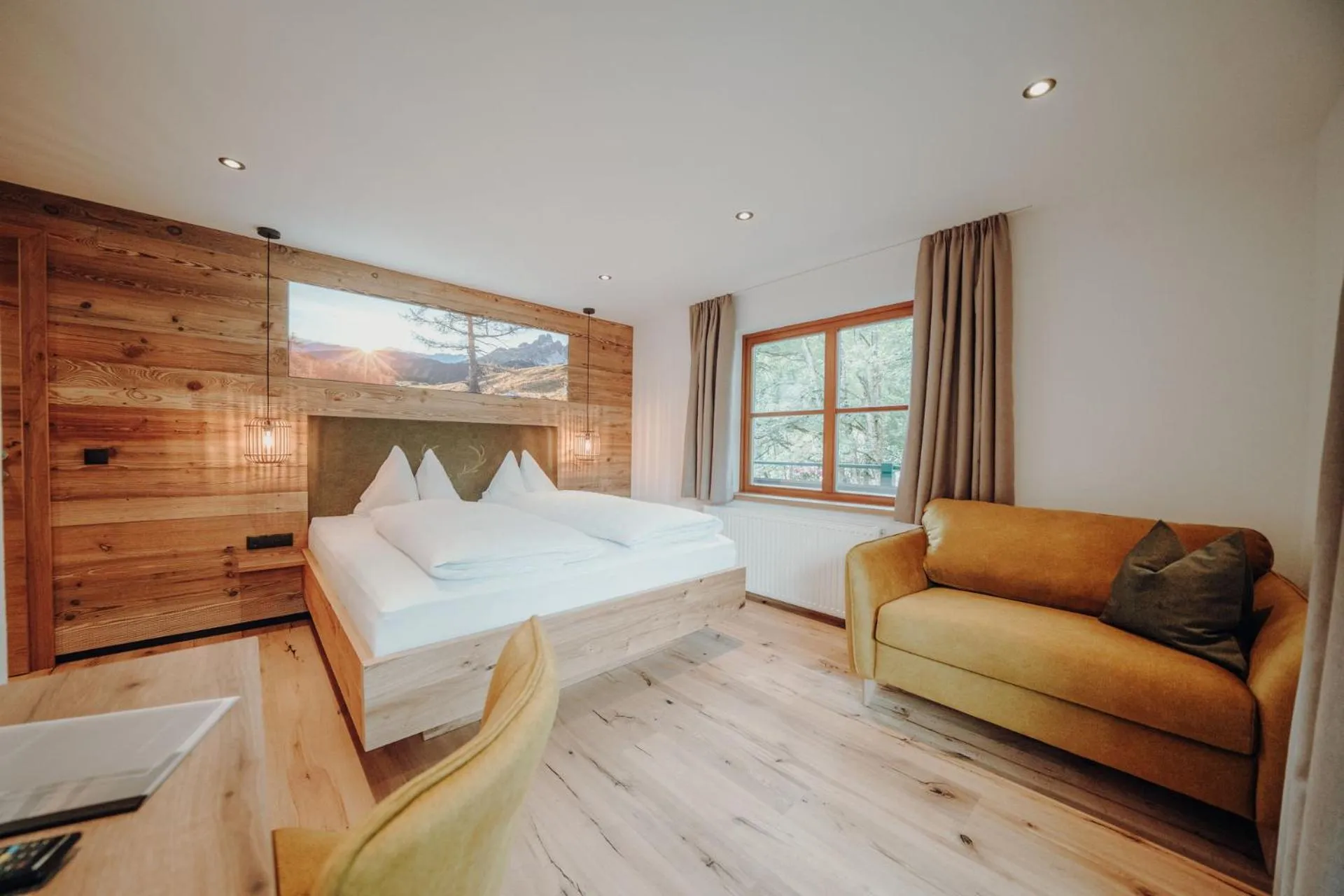 Bed in Frühstückspension Friedheim