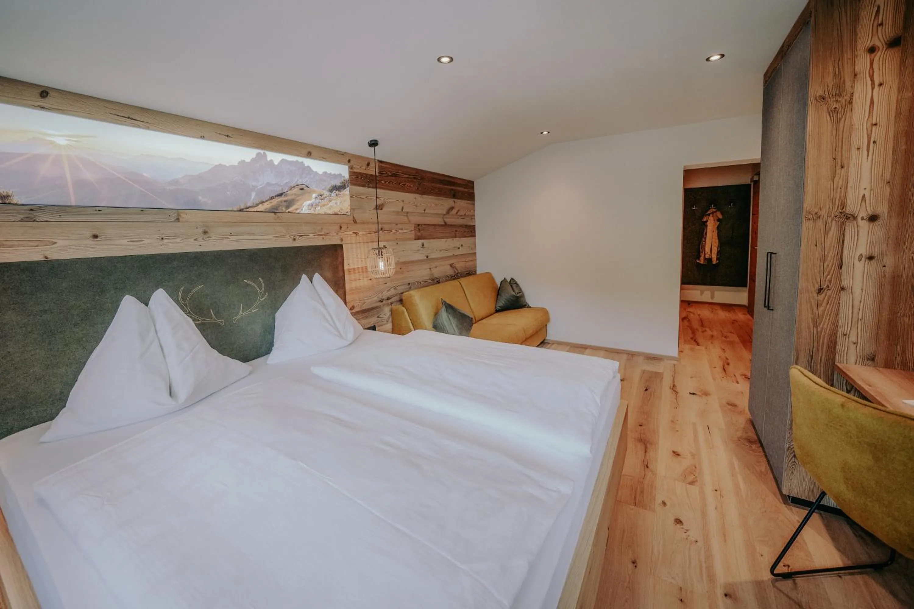 Bed in Frühstückspension Friedheim