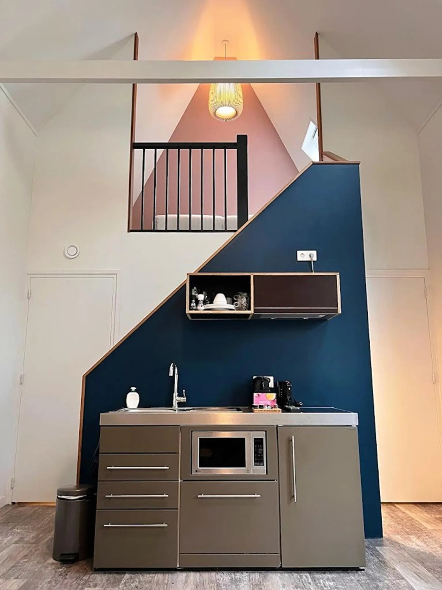 Kitchen or kitchenette in Hotel Loskade 45