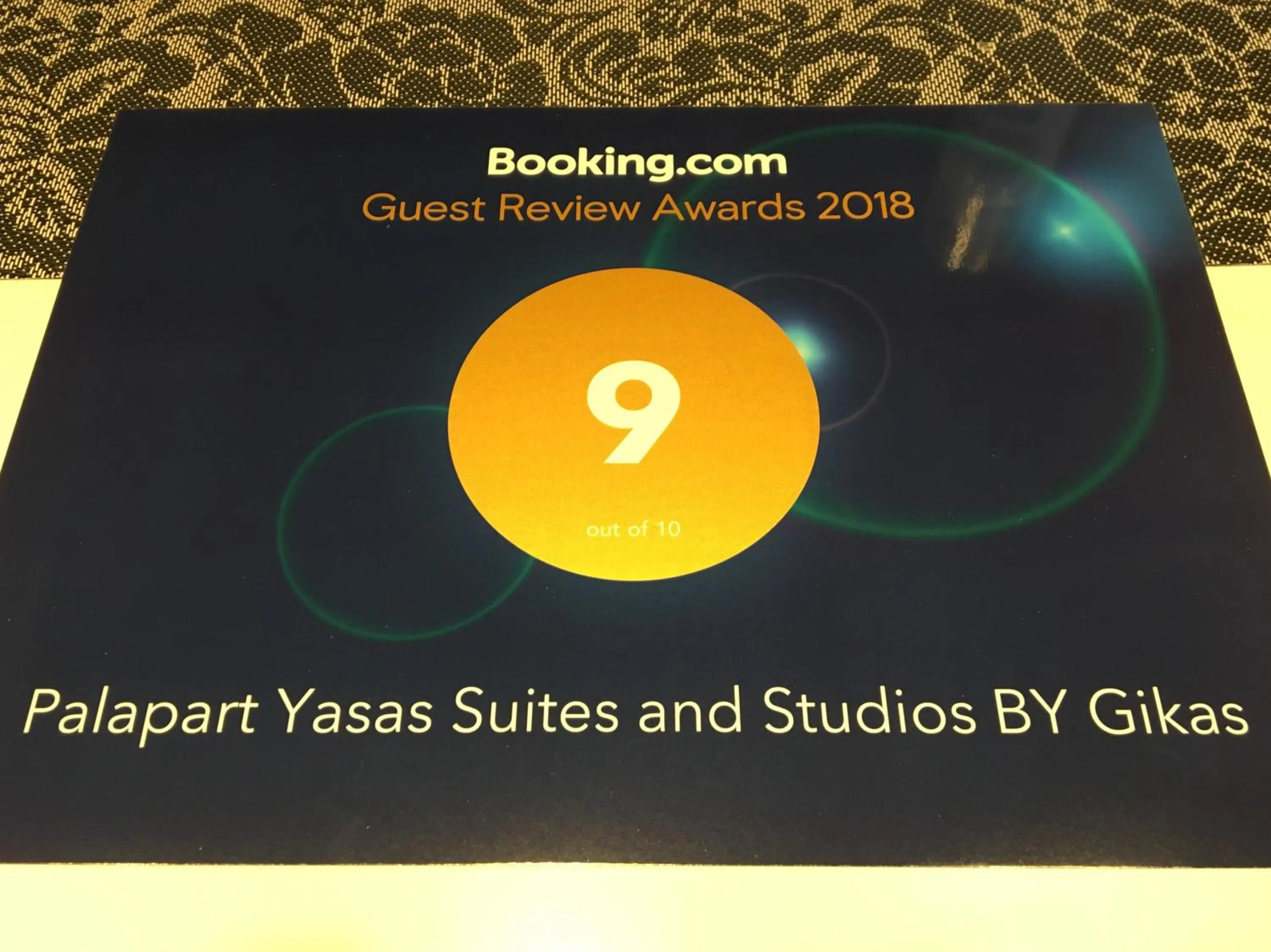 Certificate/Award in Palapart Gikas Gouvia