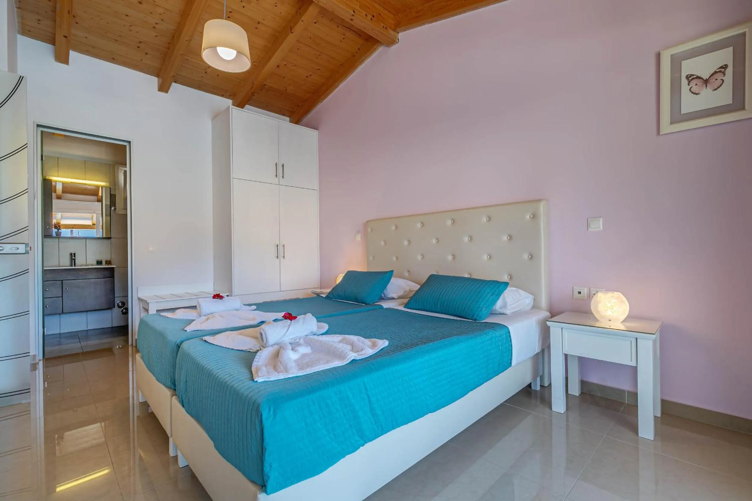 Bed in Palapart Gikas Gouvia