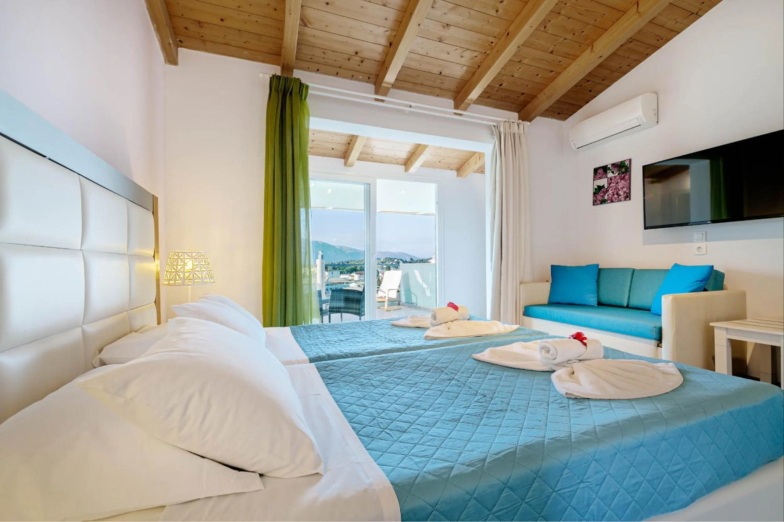 Bed in Palapart Gikas Gouvia