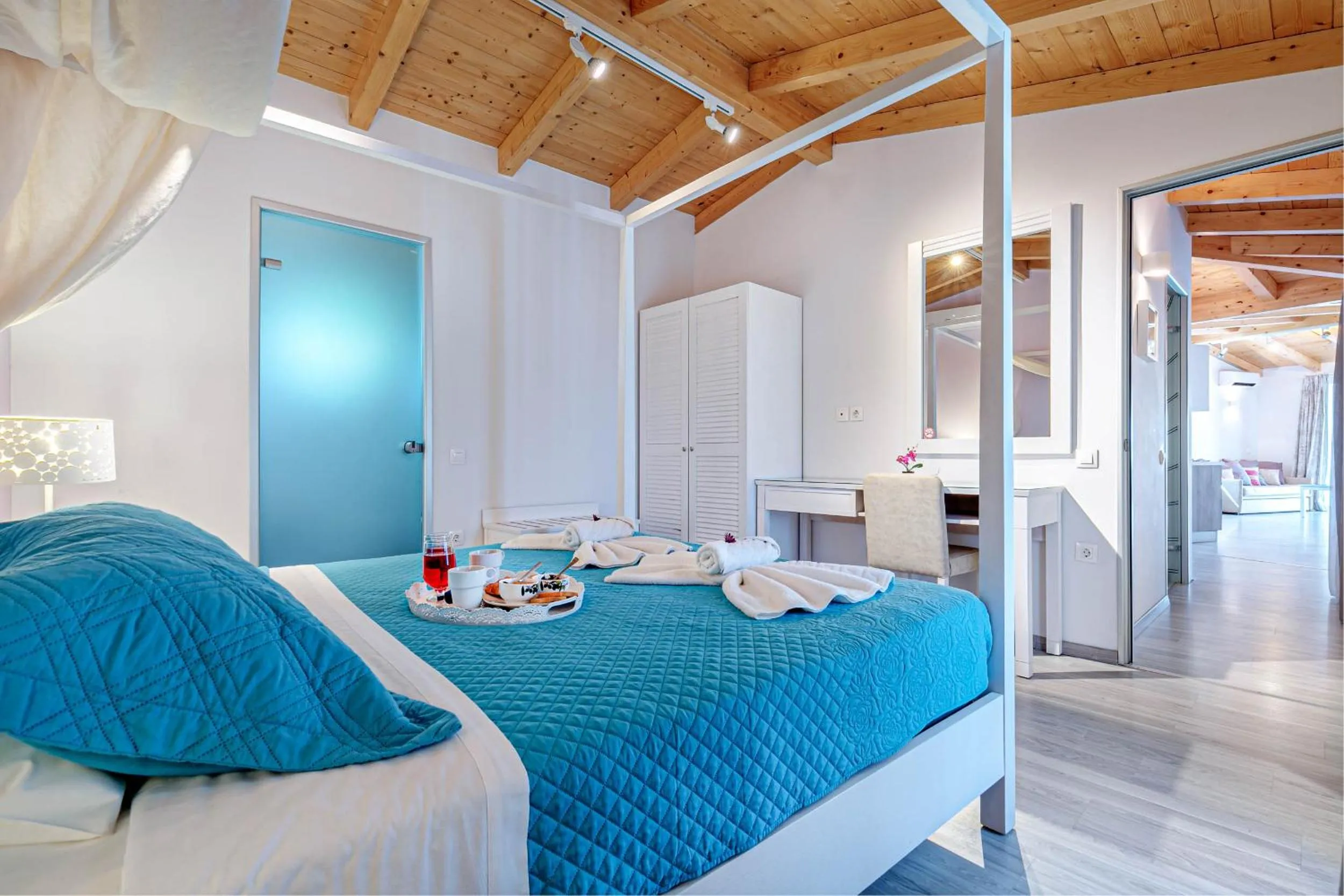 Bedroom, Bed in Palapart Gikas Gouvia