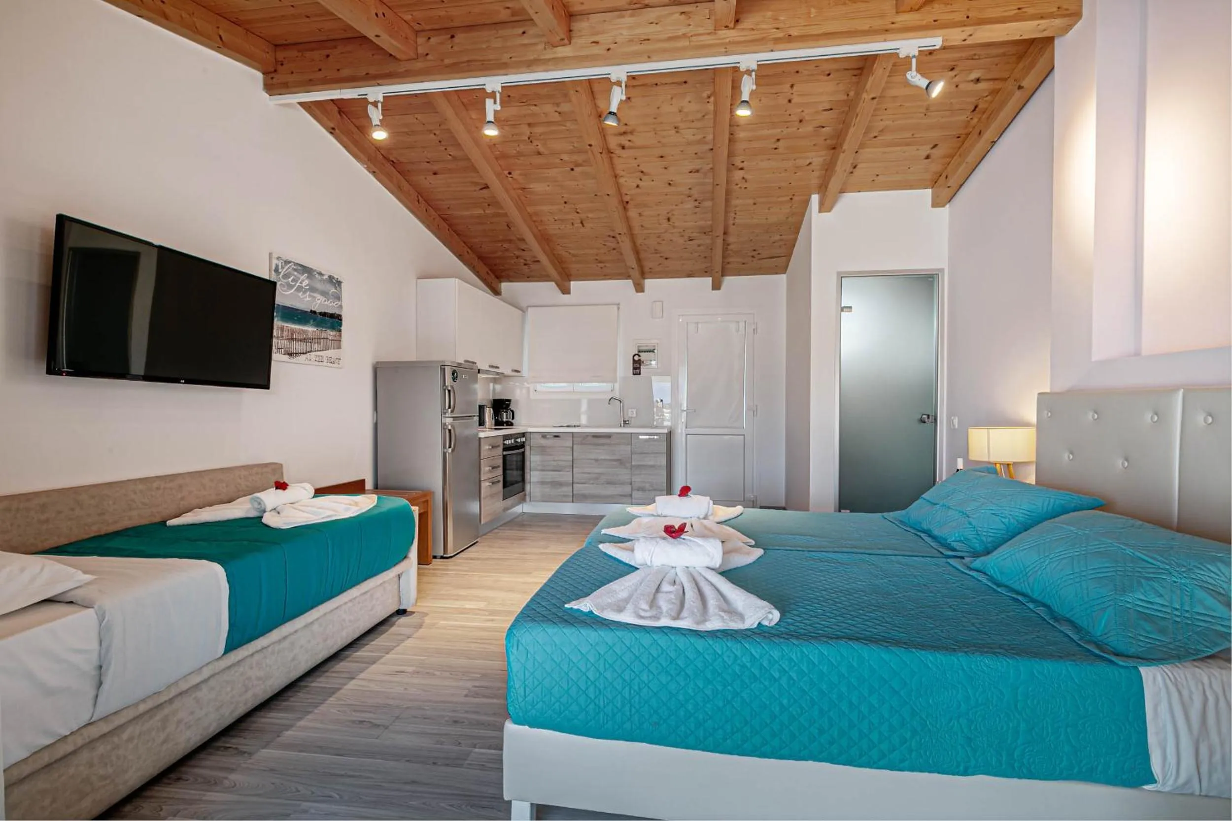 Bed in Palapart Gikas Gouvia