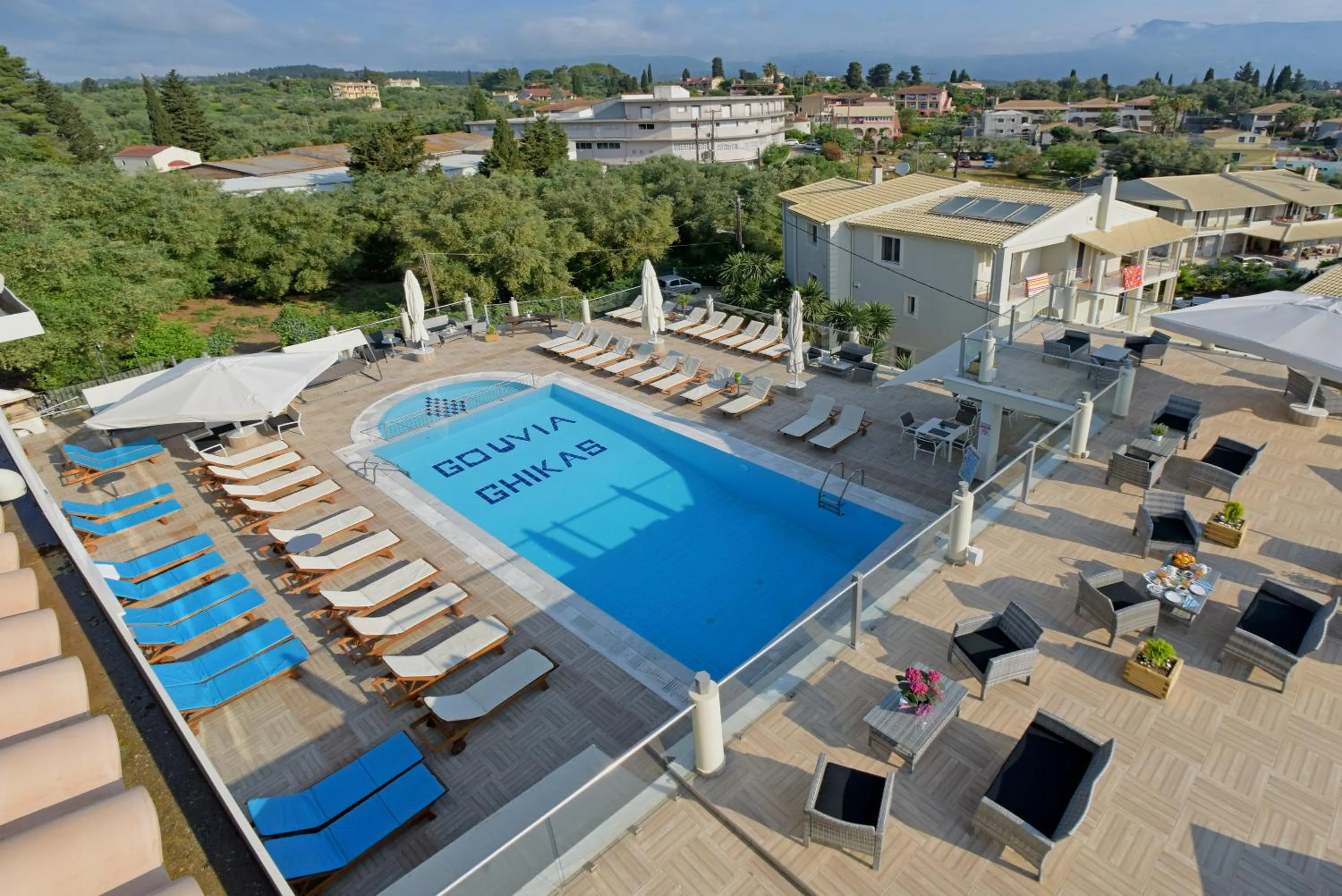 Pool view in Palapart Gikas Gouvia