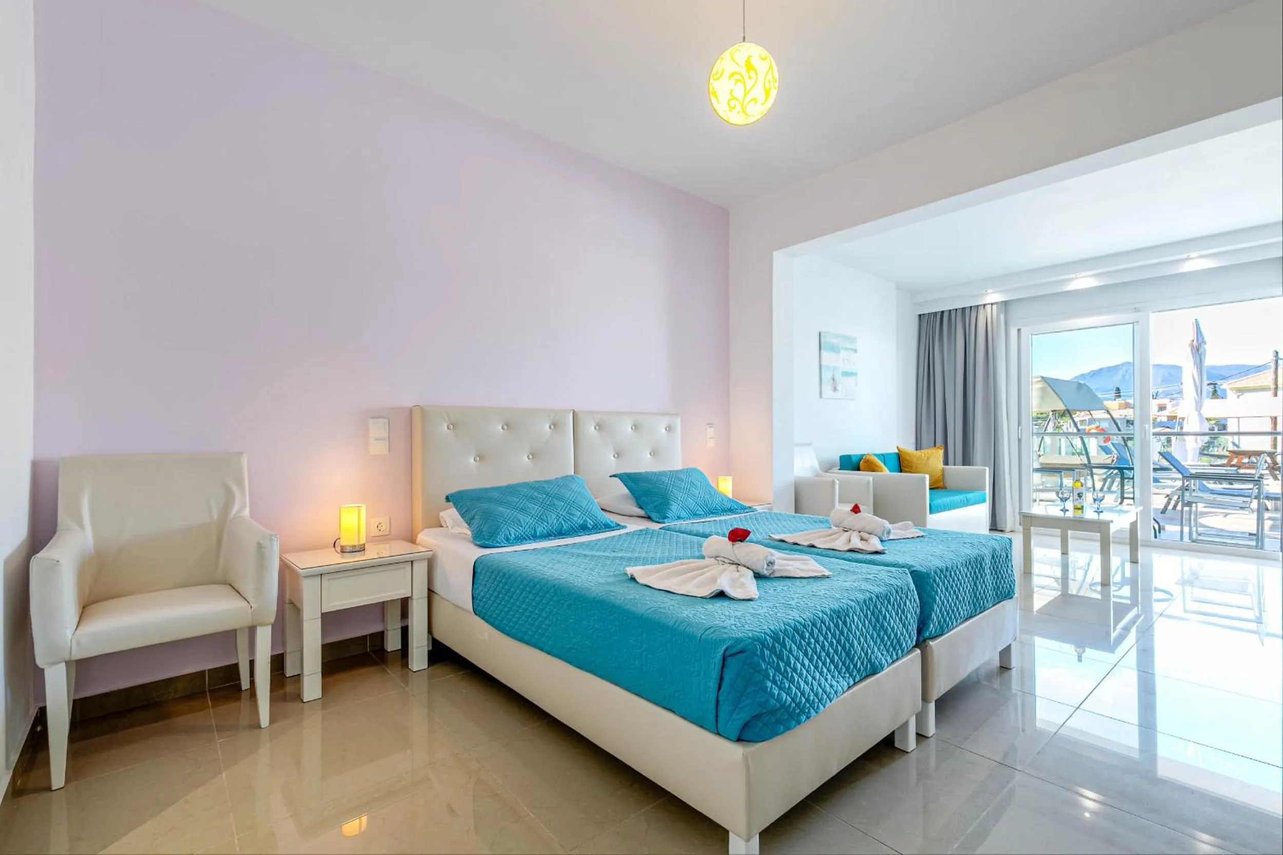 Bed in Palapart Gikas Gouvia