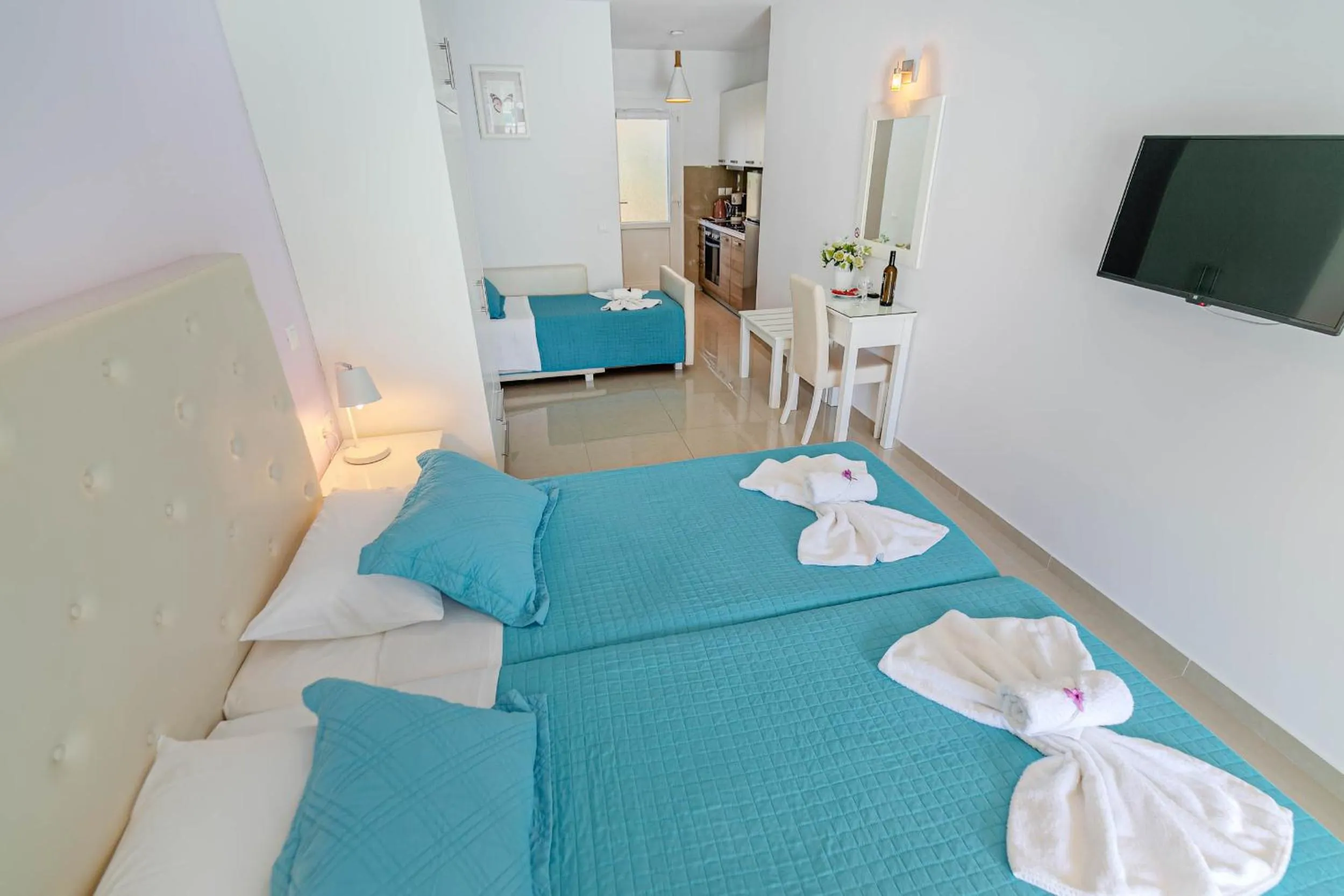 Bed in Palapart Gikas Gouvia