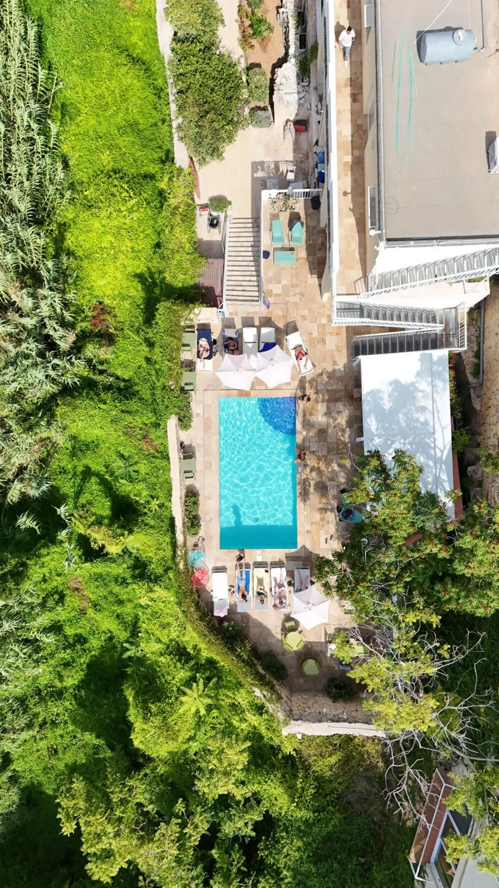 Swimming pool in Follow the Sun Boutique Hostel - Pool, Breakfast & Sea Views