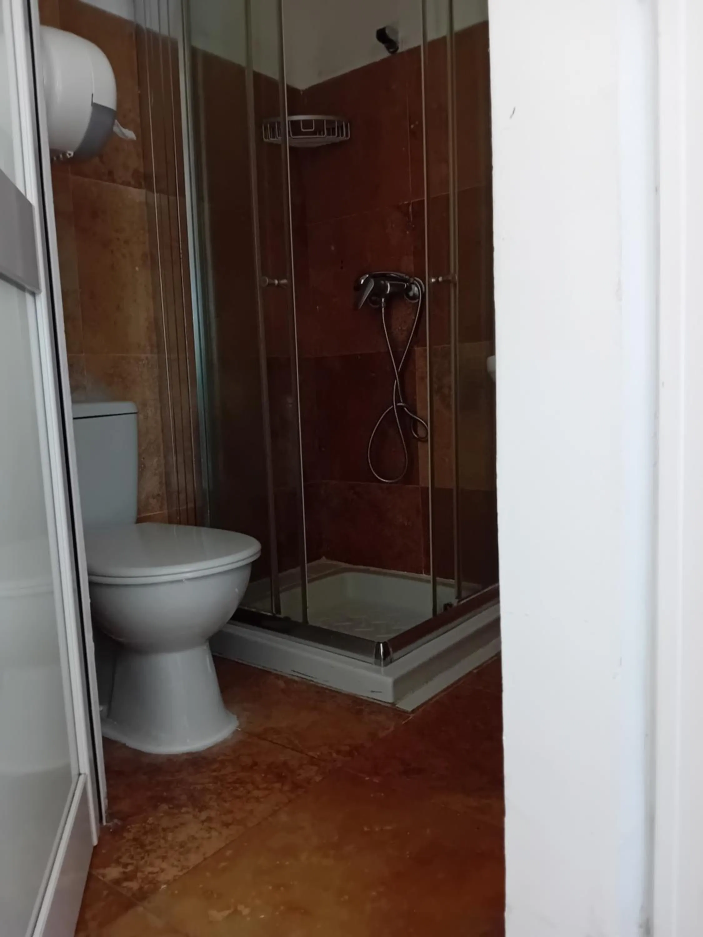 Shower in Follow the Sun Boutique Hostel - Pool, Breakfast & Sea Views