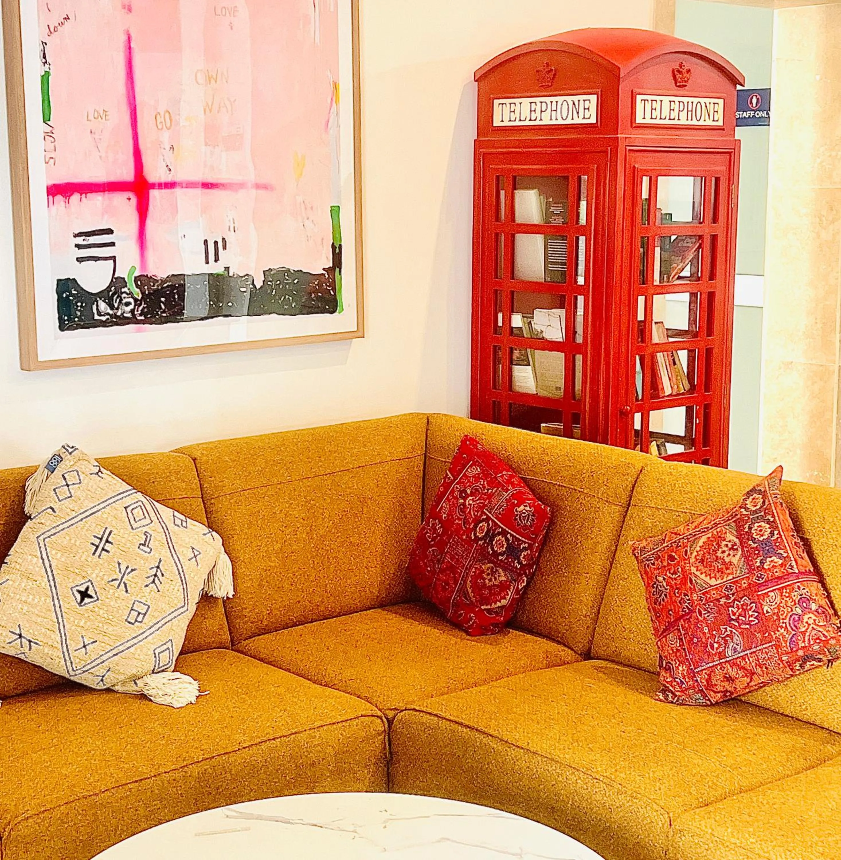 Living room in Follow the Sun Boutique Hostel - Pool, Breakfast & Sea Views