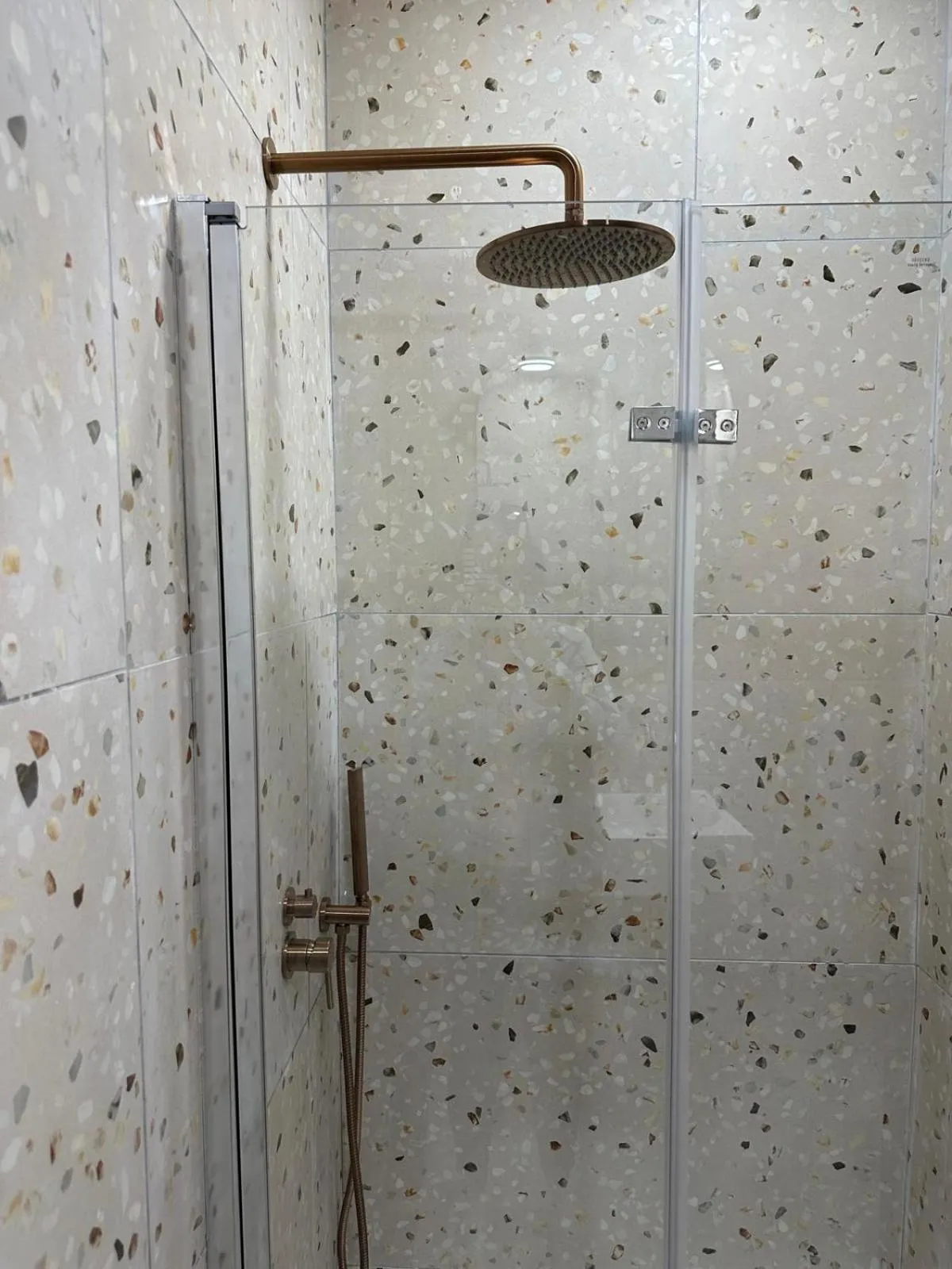 Shower in Follow the Sun Boutique Hostel - Pool, Breakfast & Sea Views