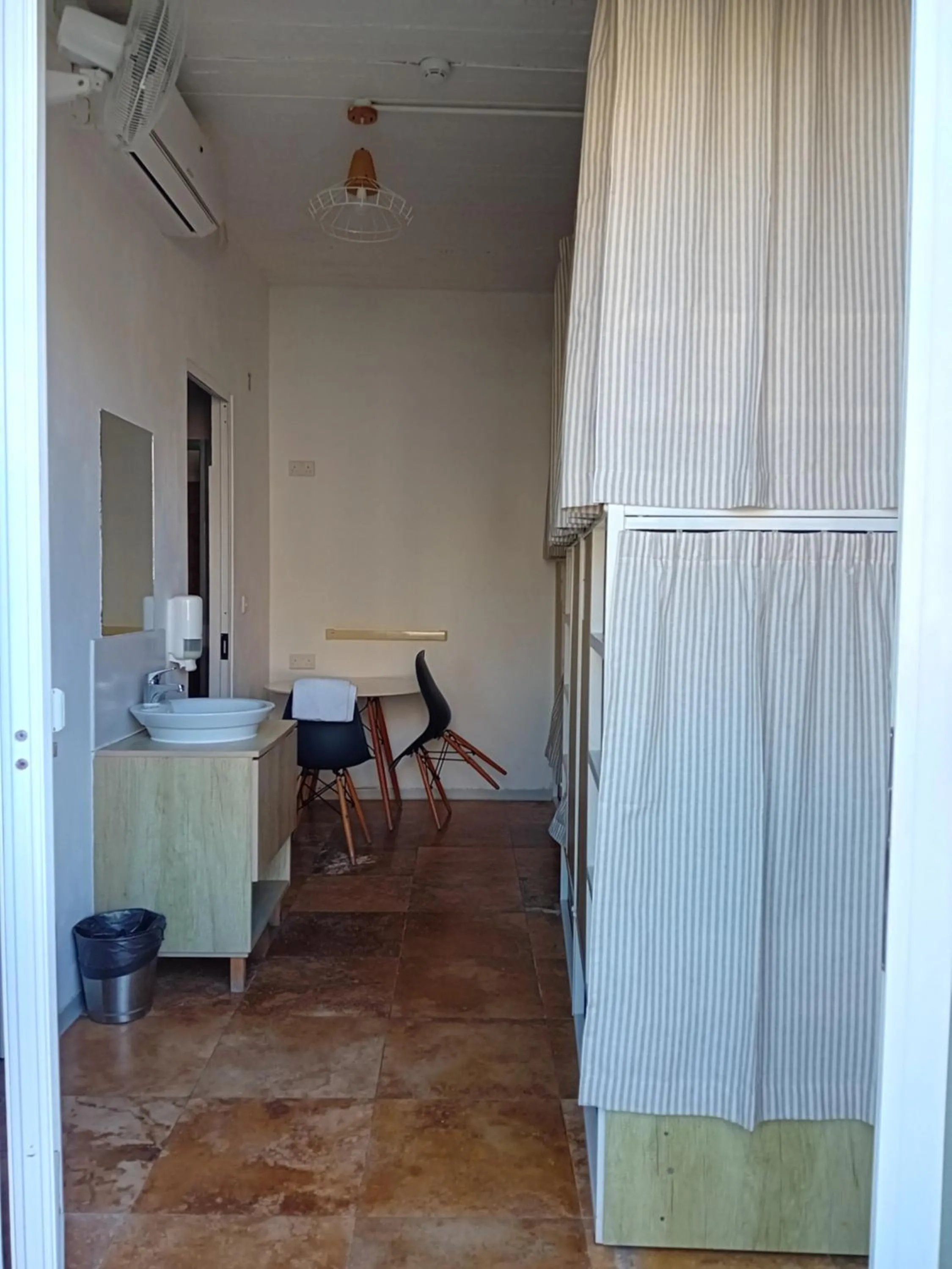 Dining area in Follow the Sun Boutique Hostel - Pool, Breakfast & Sea Views