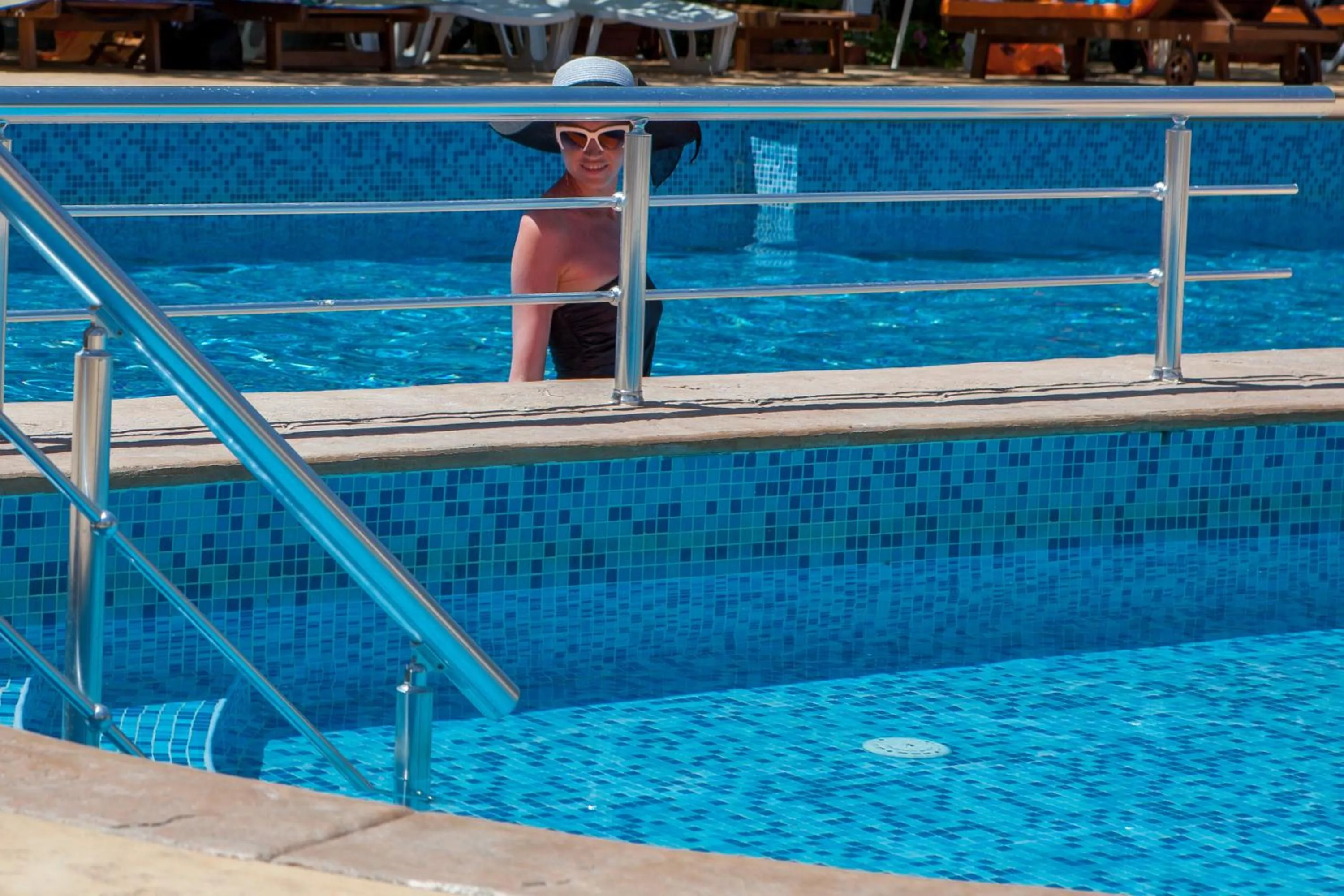 Pool view in Hotel Central