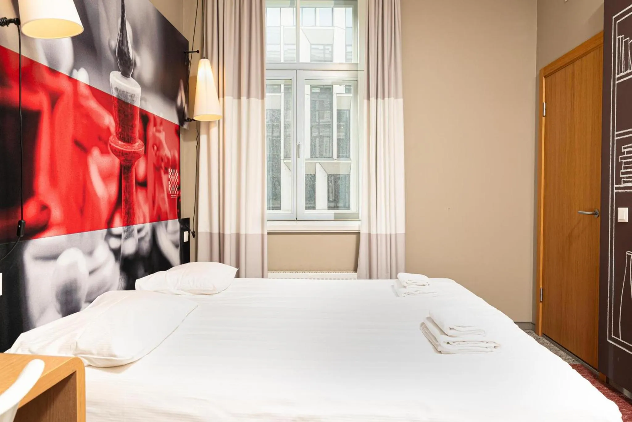 Bed in Ibis Riga Centre