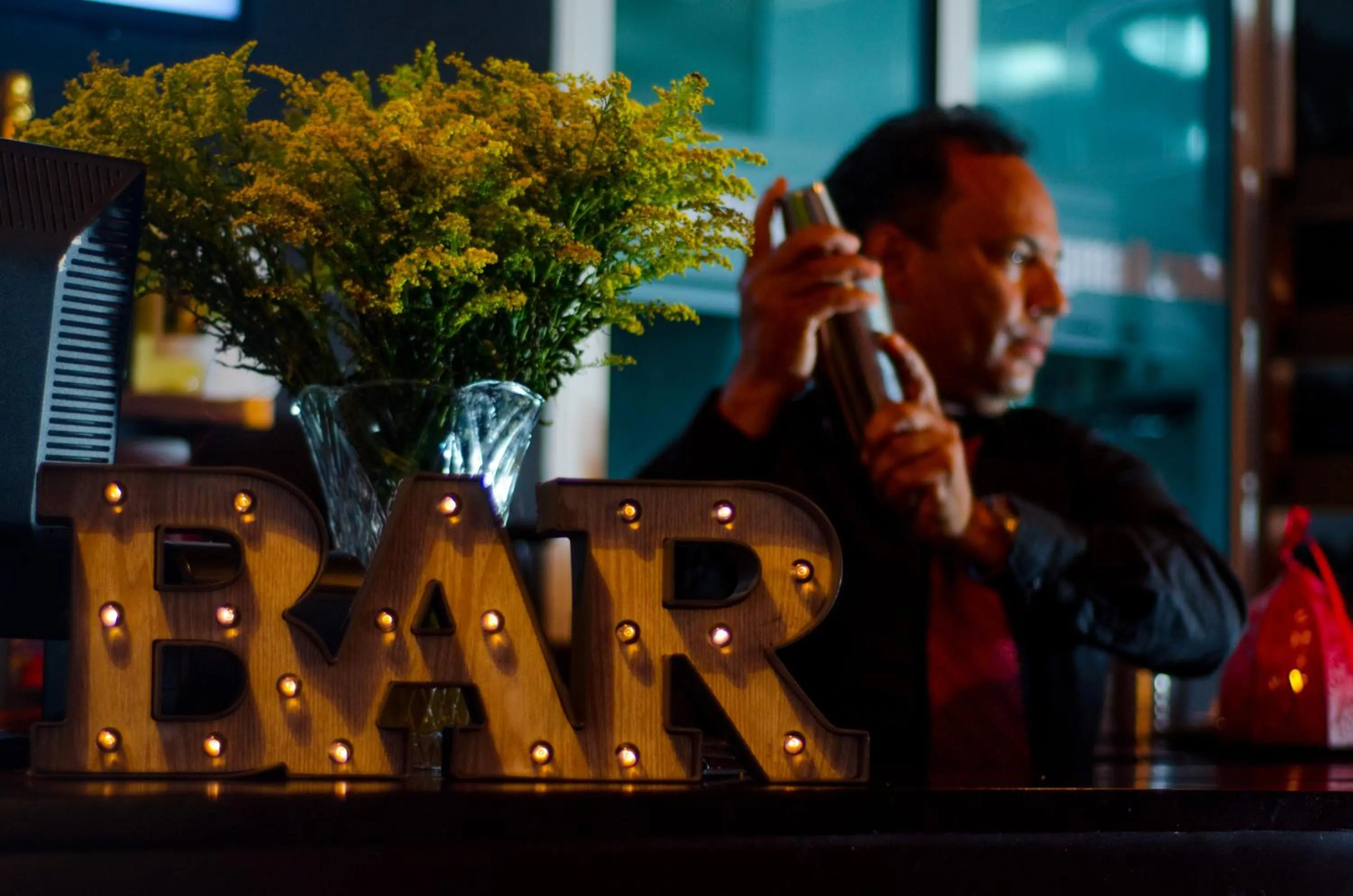 Lounge or bar in Hotel Casa Jum