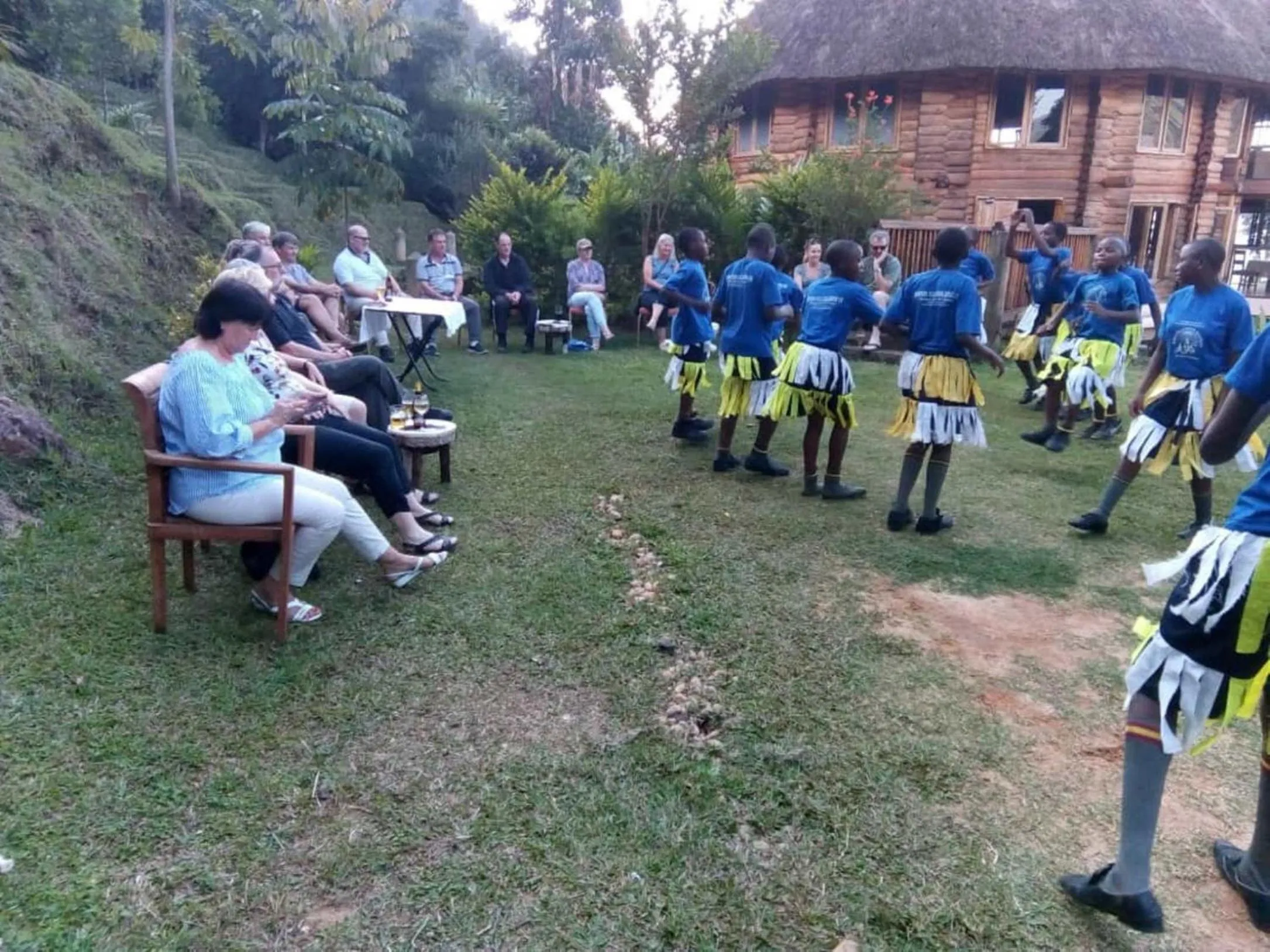 People in Trackers Safari Lodge Bwindi