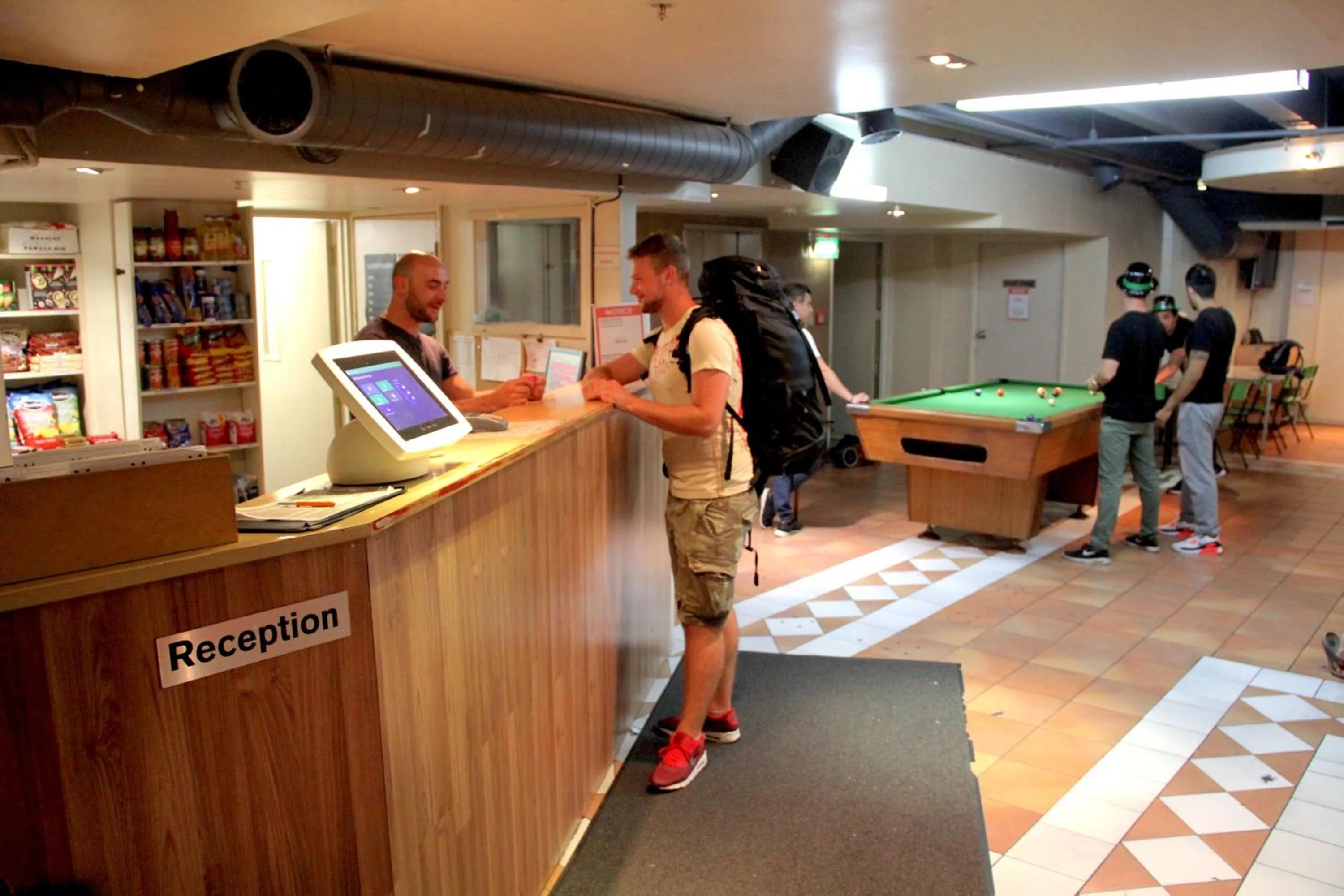 Lobby or reception in Choice Backpackers