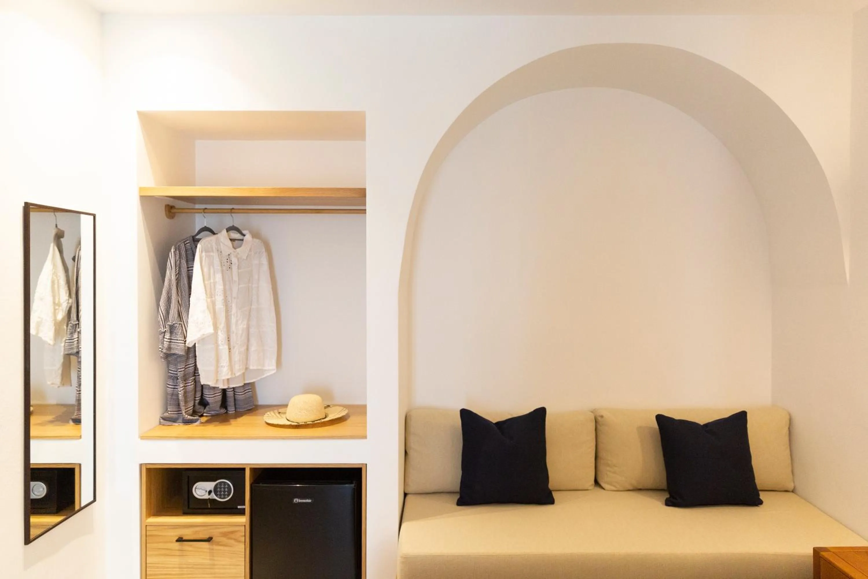 Seating area in Asimina Hotel