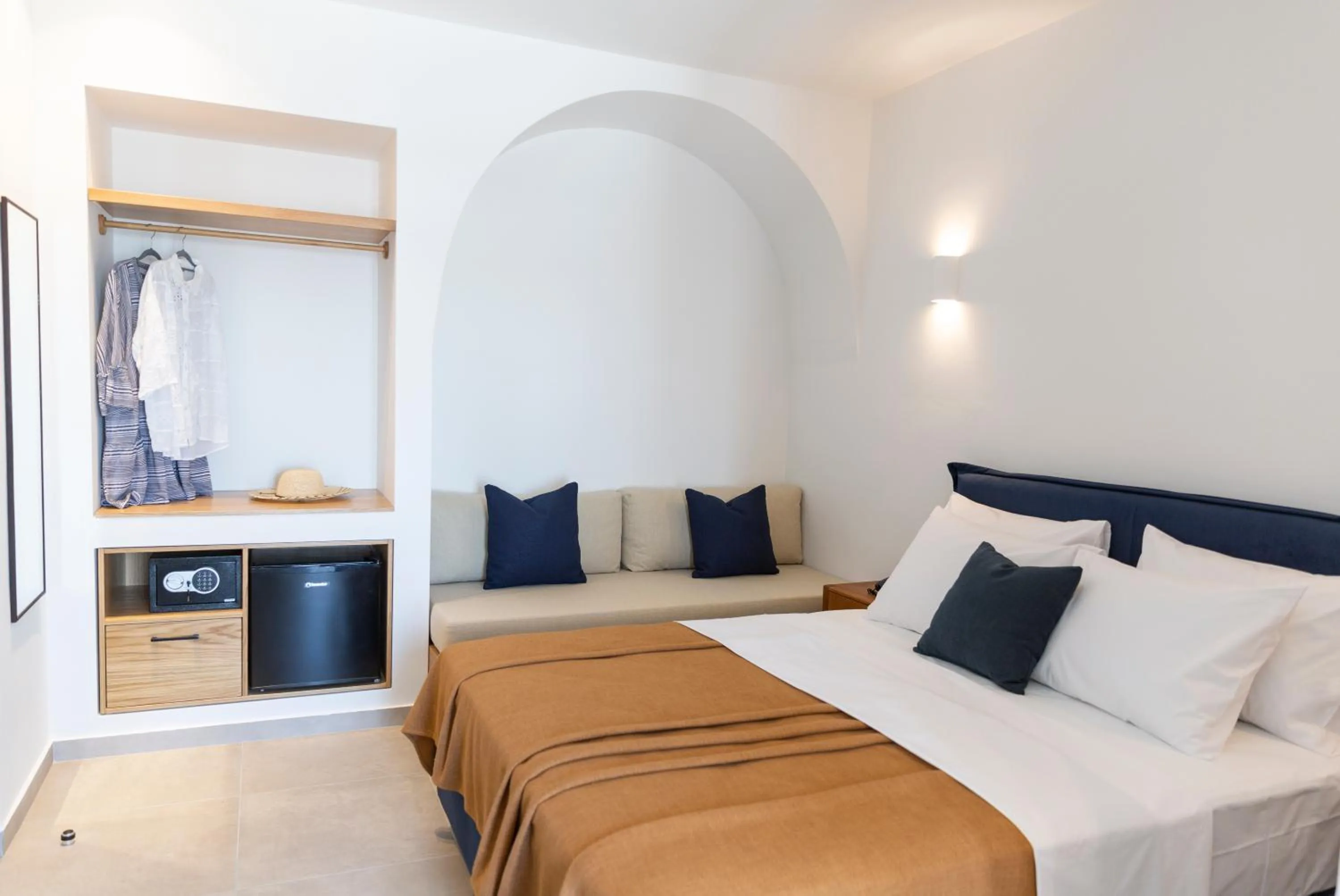 Bed in Asimina Hotel