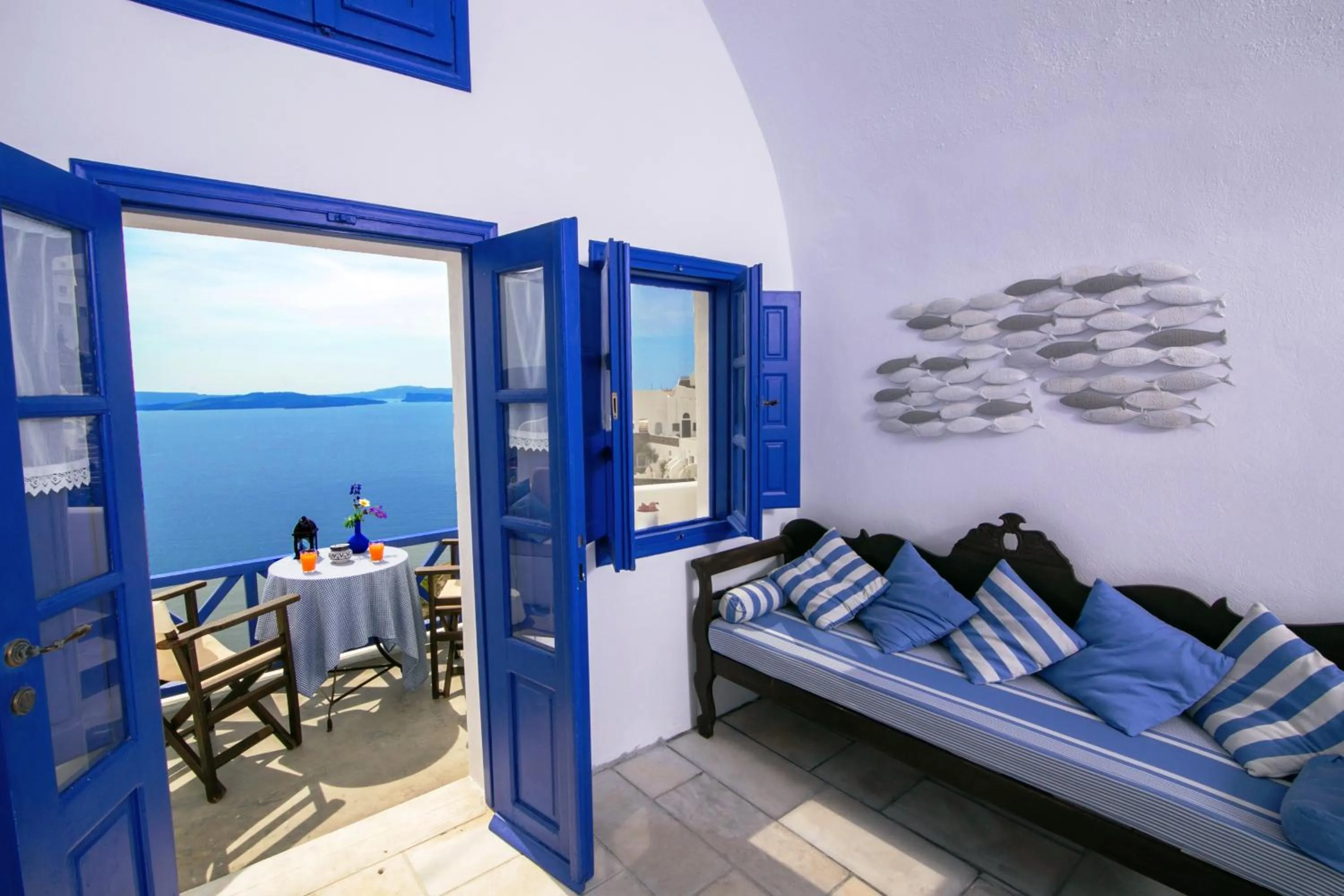 Balcony/Terrace in Ifestio Villas Oia
